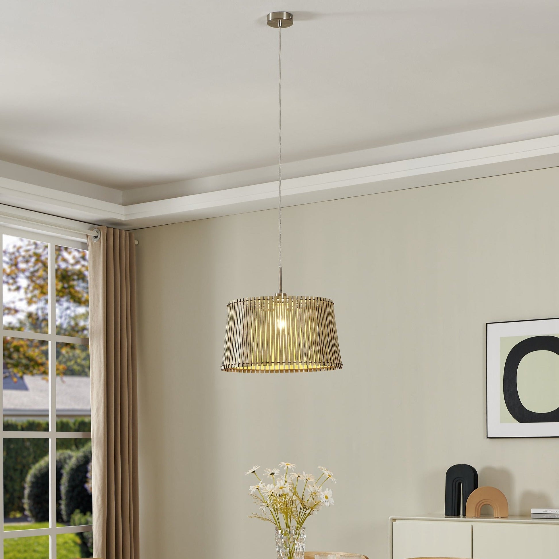 Pendul SENDERO Wood 1xE27 Eglo Ø45CM