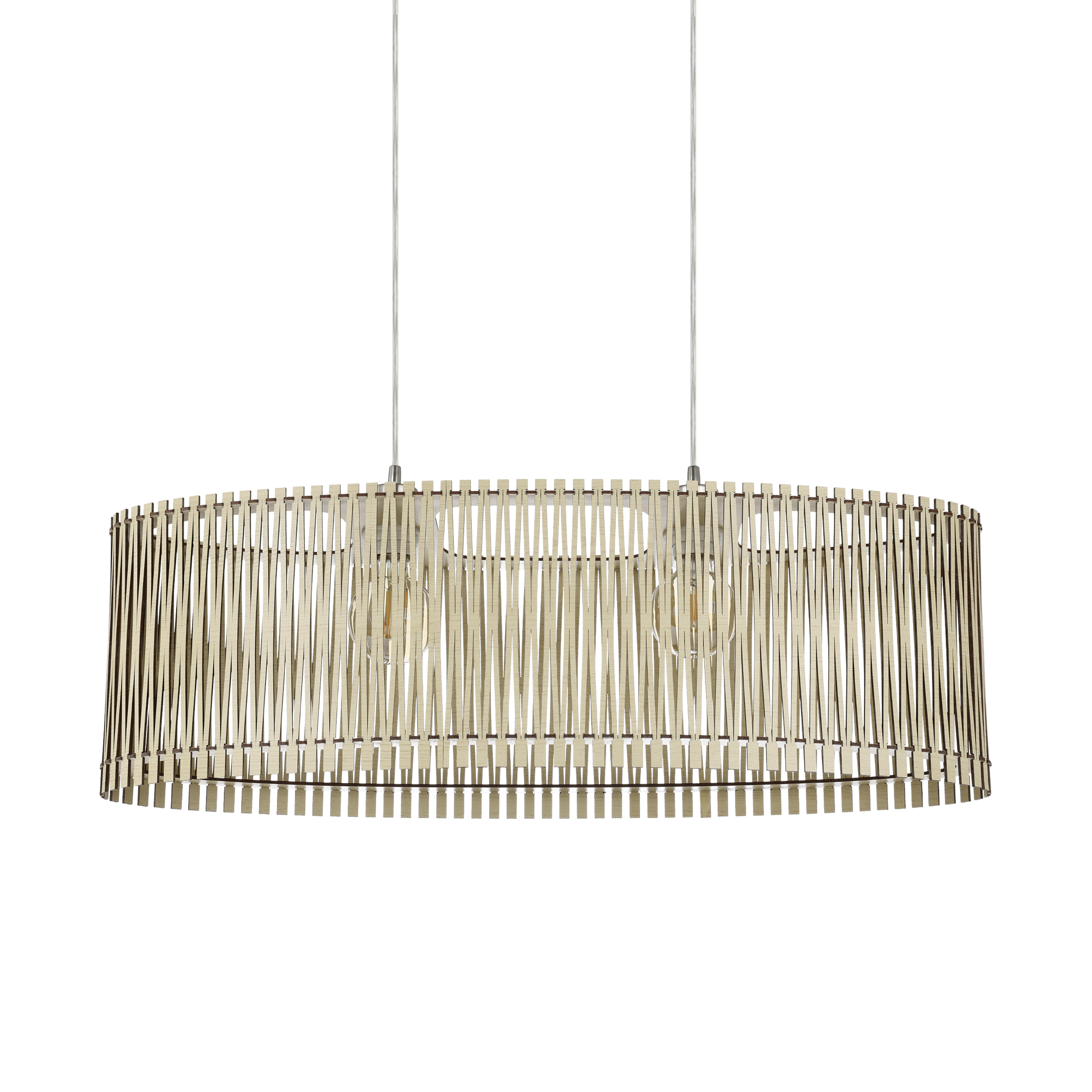 Lustra Suspendata Sendero Silver & Wood 2xE27 Eglo