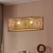 Lustra Suspendata Sendero Silver & Wood 2xE27 Eglo