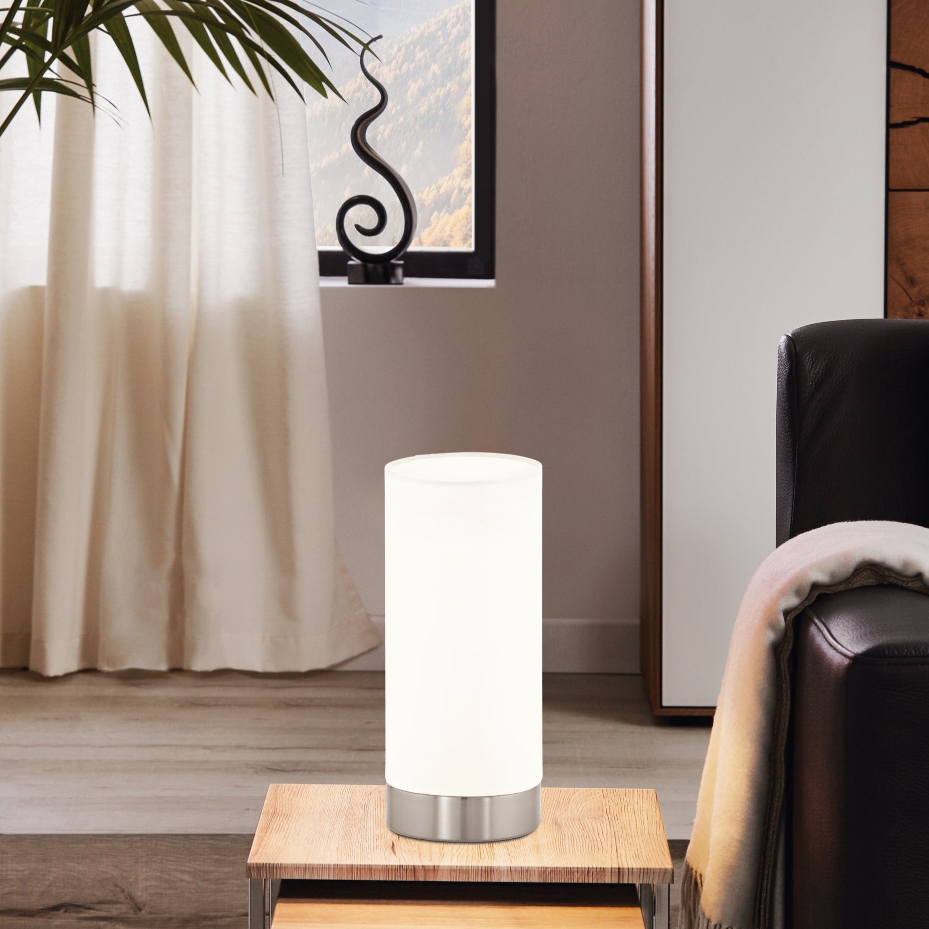 Veioza Decorativa DAMASCO 1 Silver & White 21.5CM