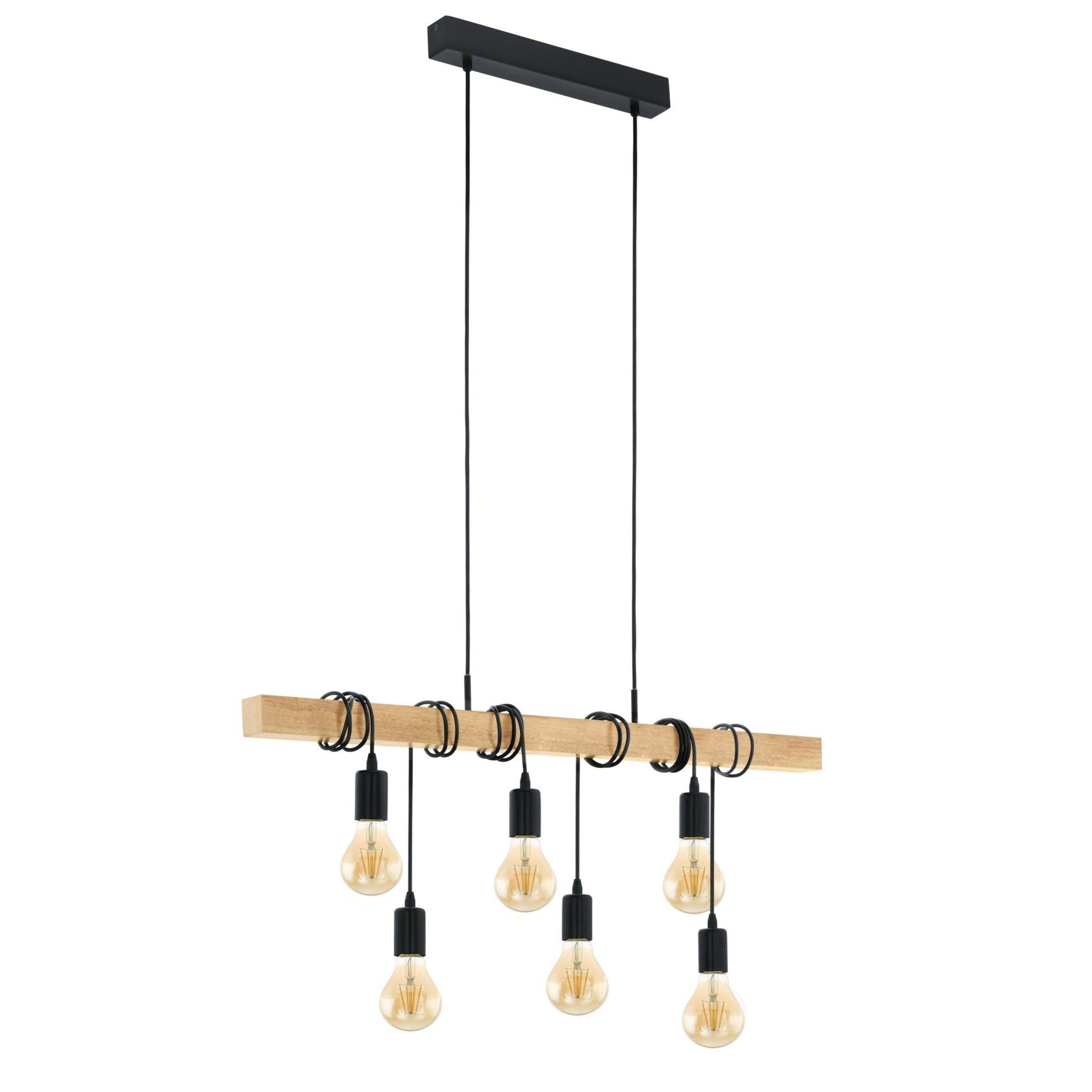 Lustra Vintage LEMN Design 6xE27