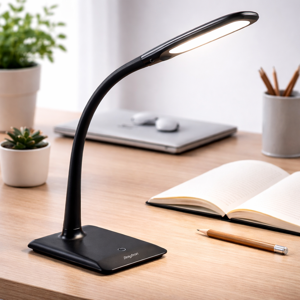 Veioza LED Decorativa Neagra Dimabila Lumina Rece 54CM