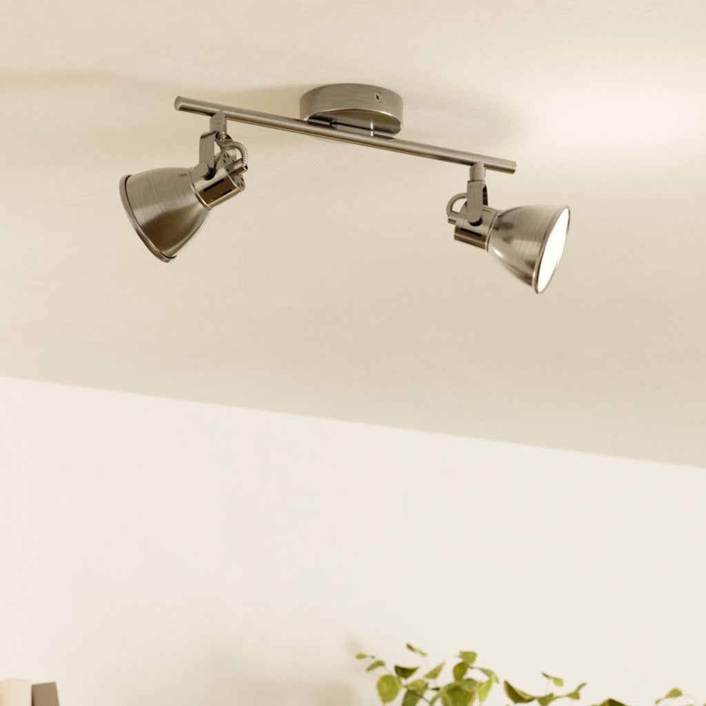 Lustra Seras Silver cu 2 Spoturi Reglabile Resigilat R2