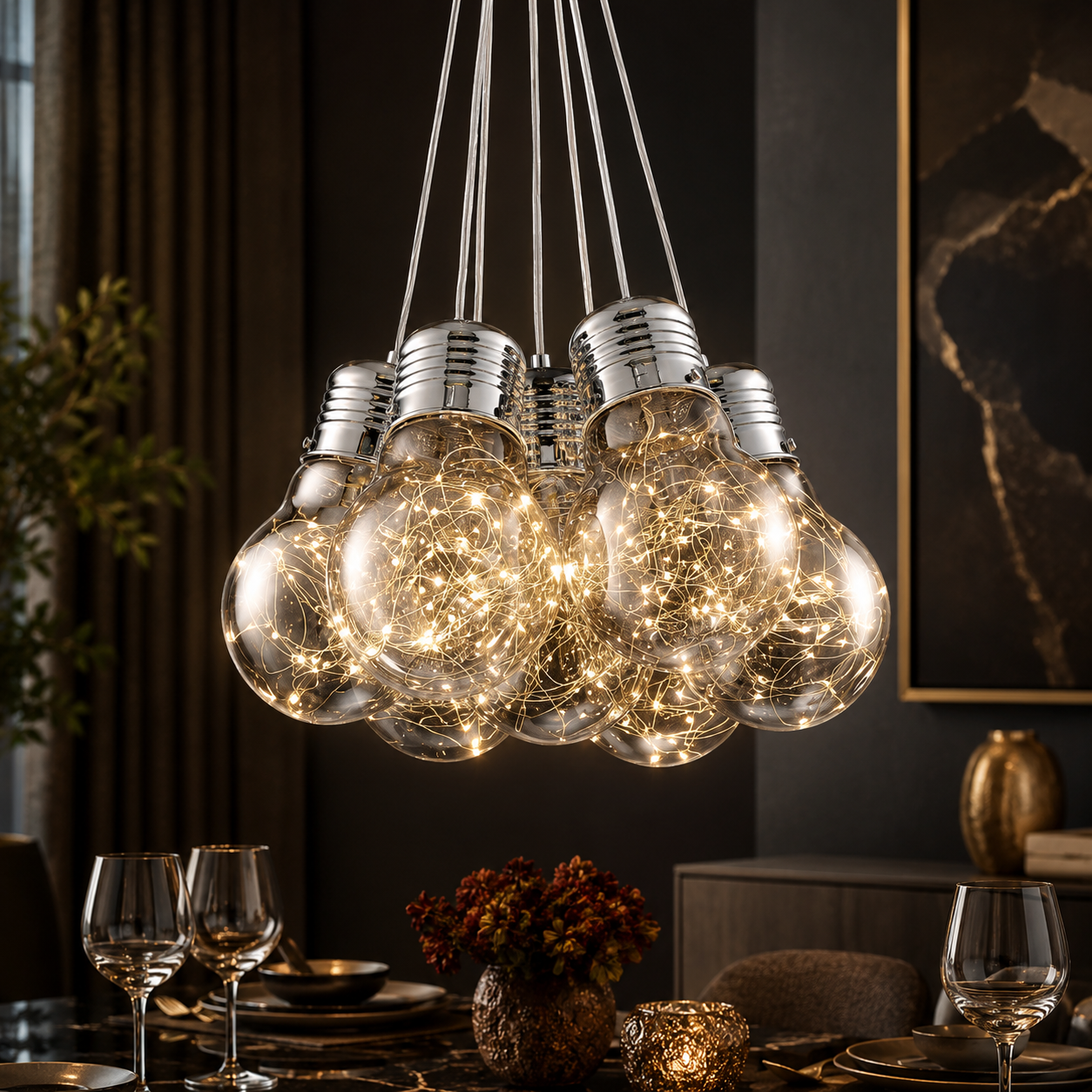 Lustra LED BULBS Unique Crom Echivalent 60W