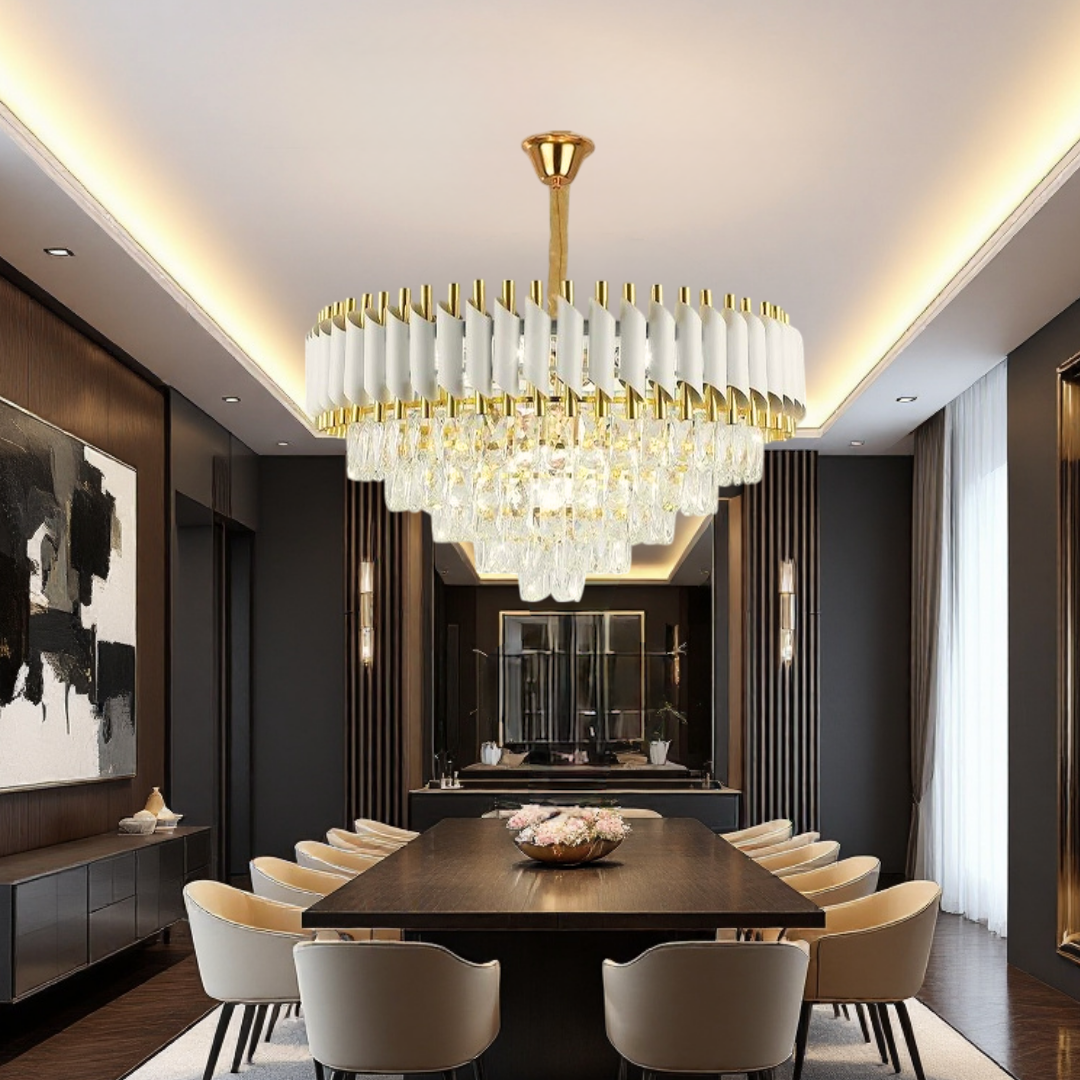 Candelabru Cristal WHITE PANTHER 60CM