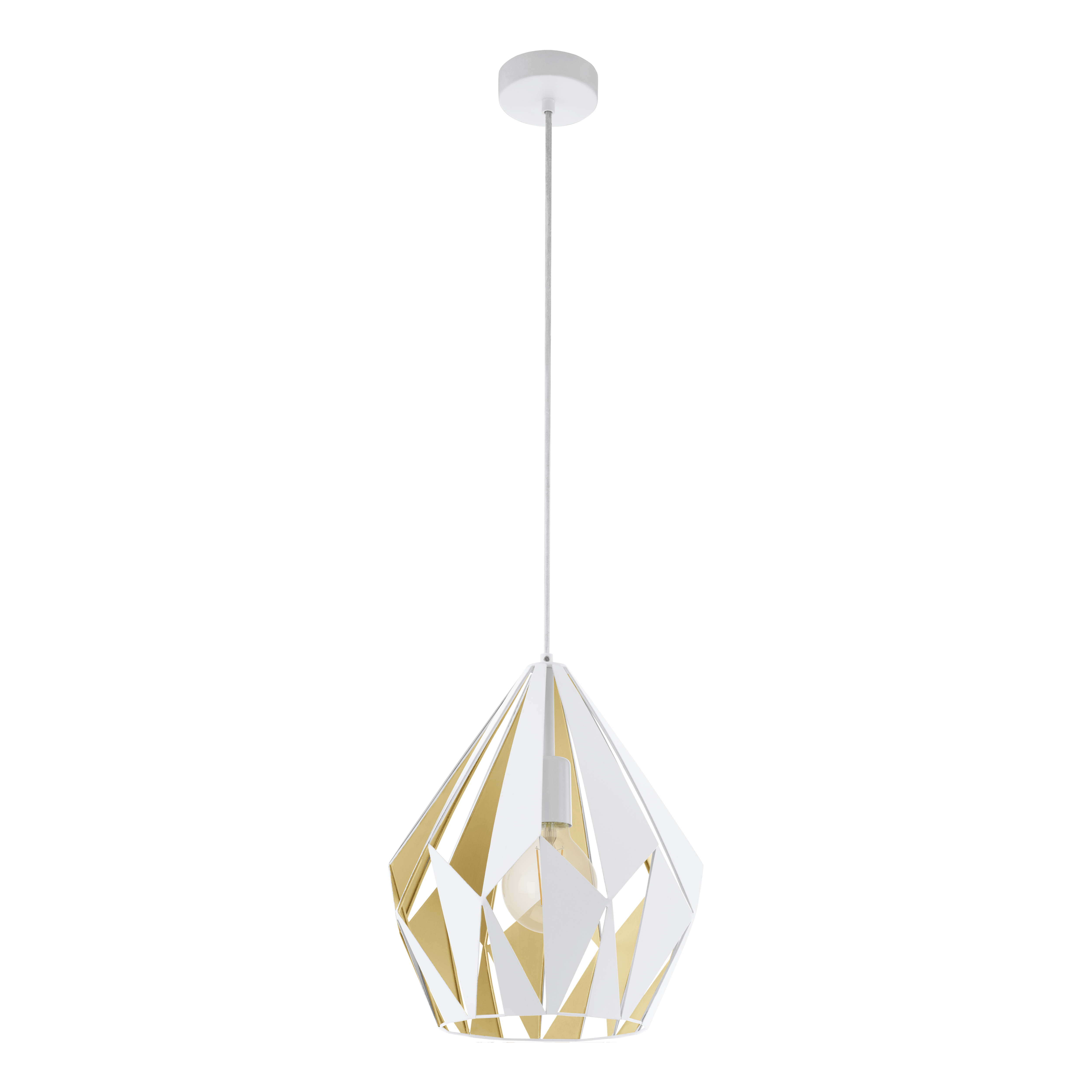 Pendul CARLTON 1 White & Gold 110CM Eglo