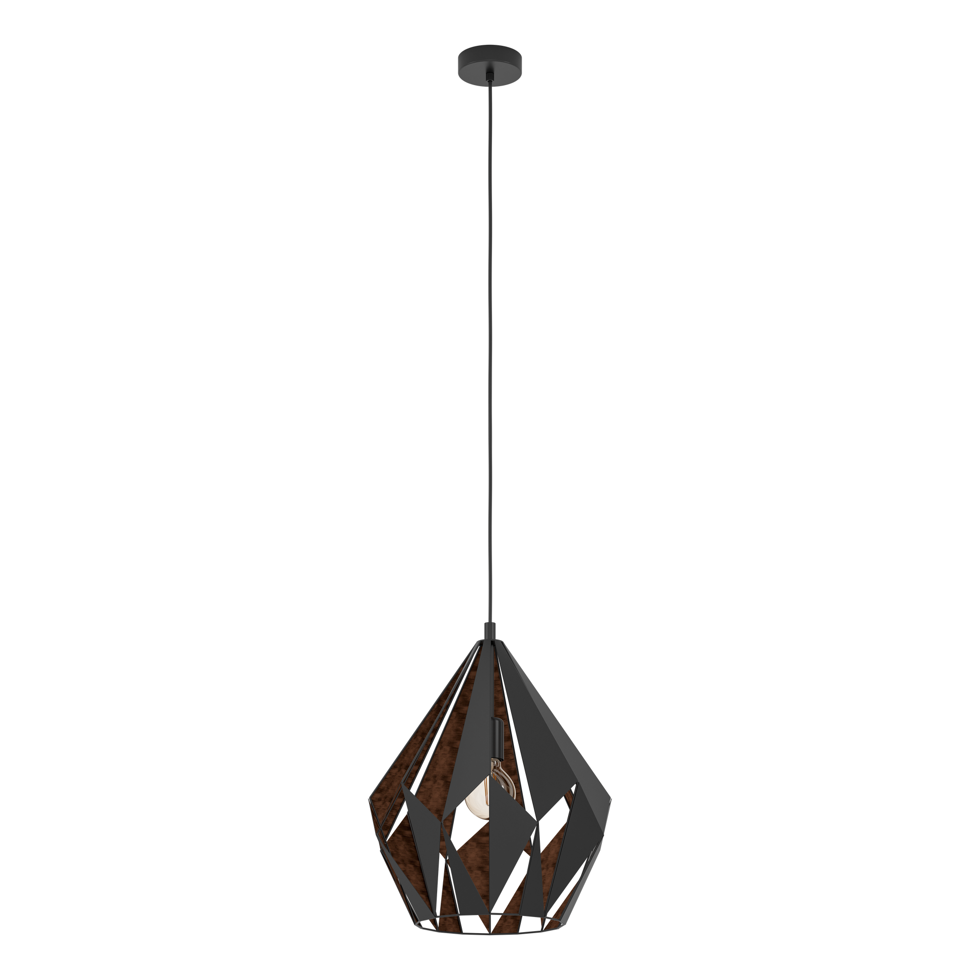 Pendul Vintage CARLTON 1 150CM Eglo NEAGRA / VINTAGE SI RETRO DESIGN Lighting Fixtures