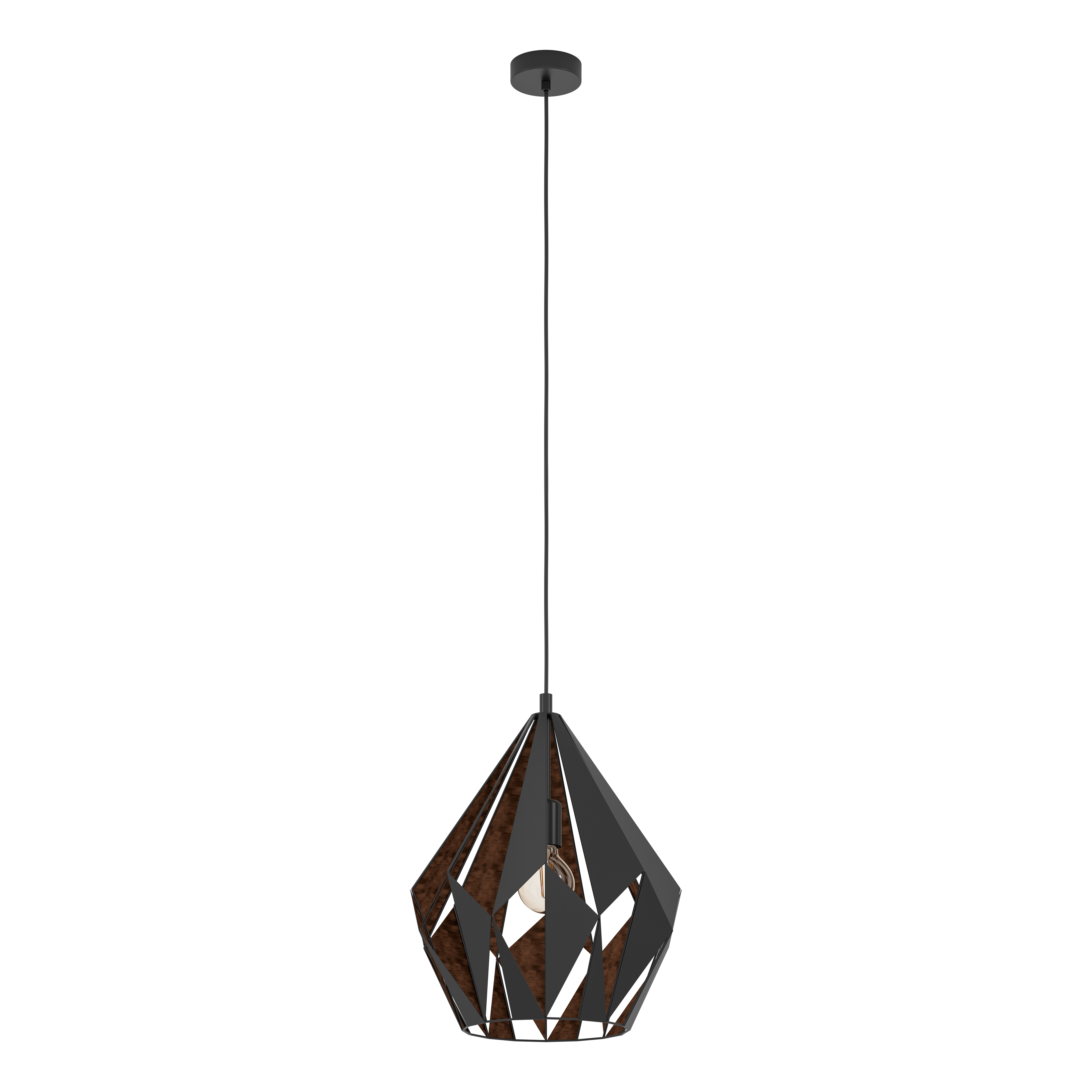 Pendul Vintage CARLTON 1 150CM Eglo NEAGRA / VINTAGE SI RETRO DESIGN Lighting Fixtures