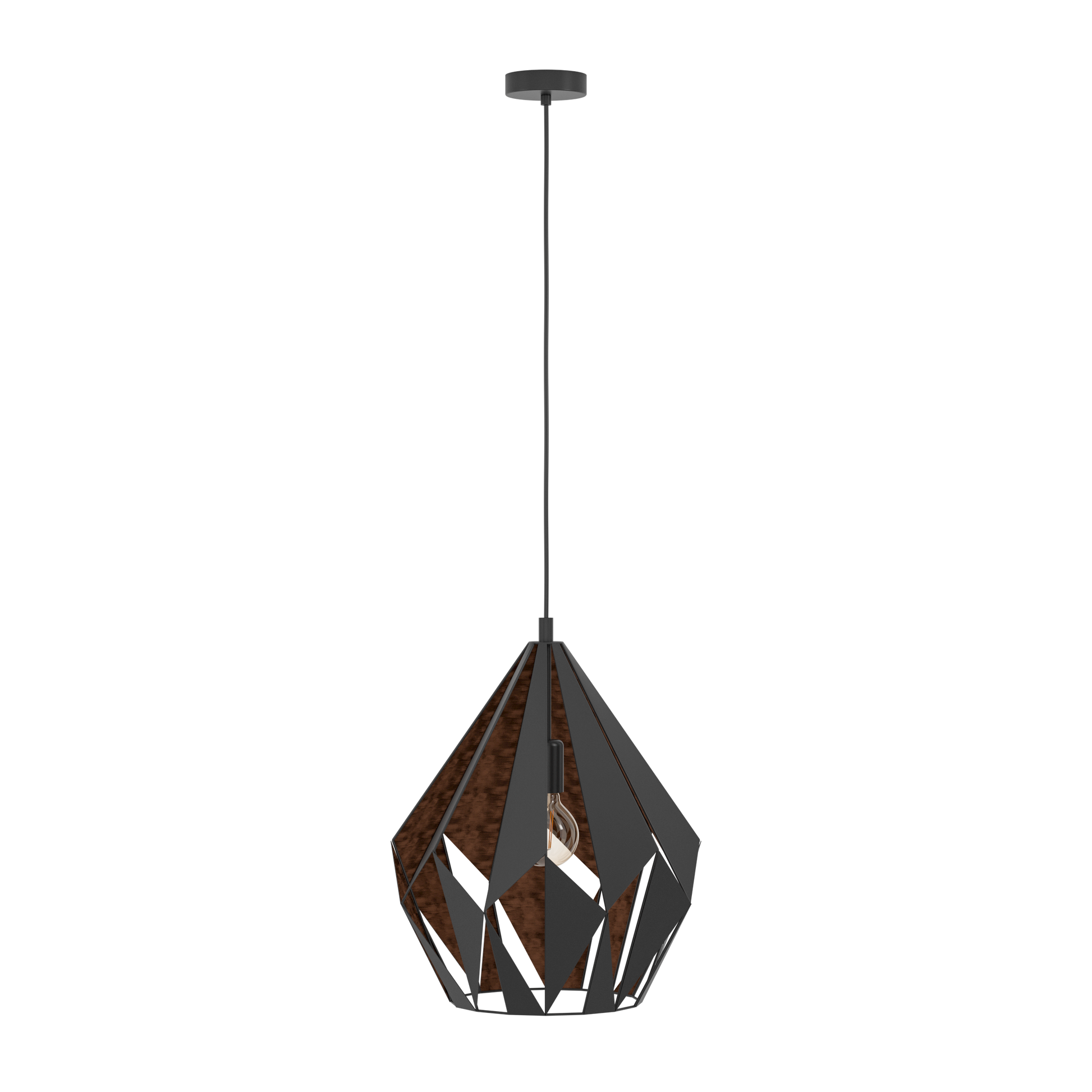 Pendul Vintage CARLTON 1 150CM Eglo NEAGRA / VINTAGE SI RETRO DESIGN Lighting Fixtures