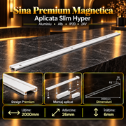 Sina Magnetica Aplicata Hyper White Premium 200CM