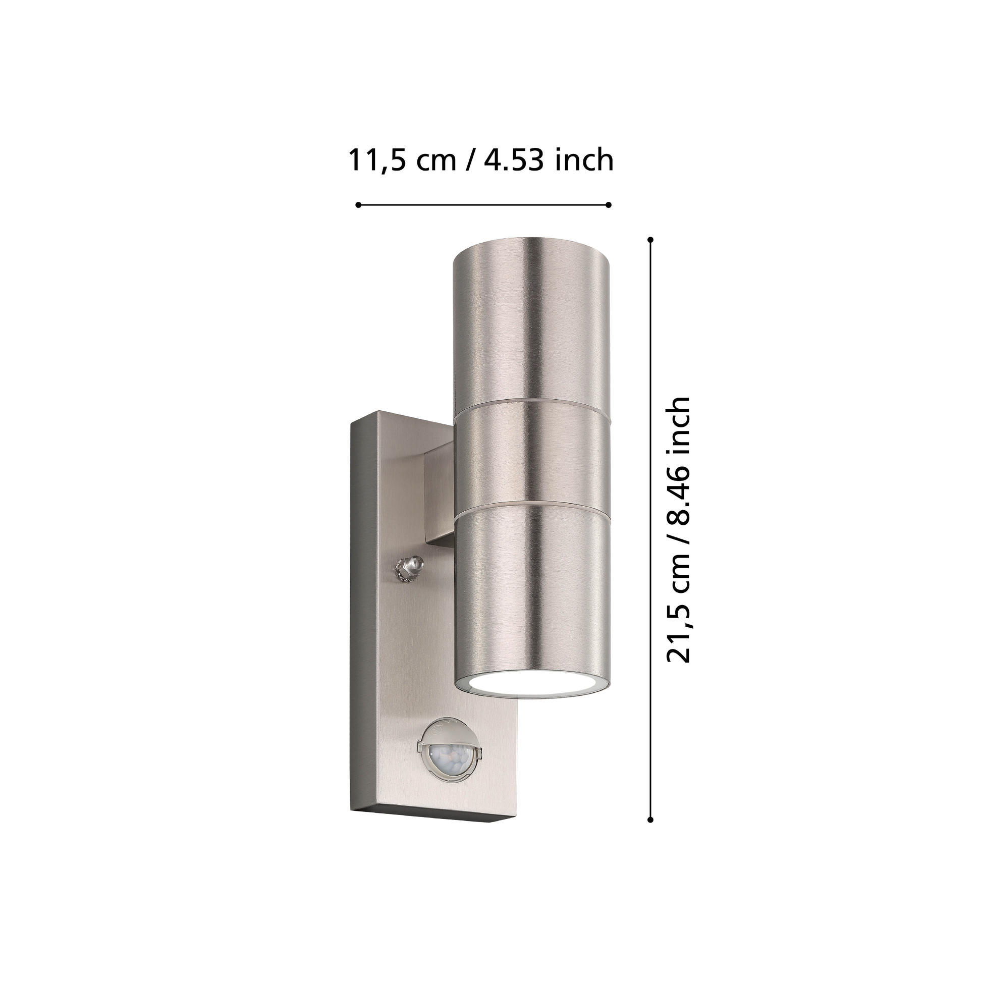 Aplica Exterior RIGA 5 Silver cu Senzor 21.5CM