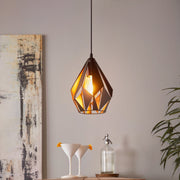 Pendul CARLTON 1 Black & Gold 1xE27 Eglo Ø21CM