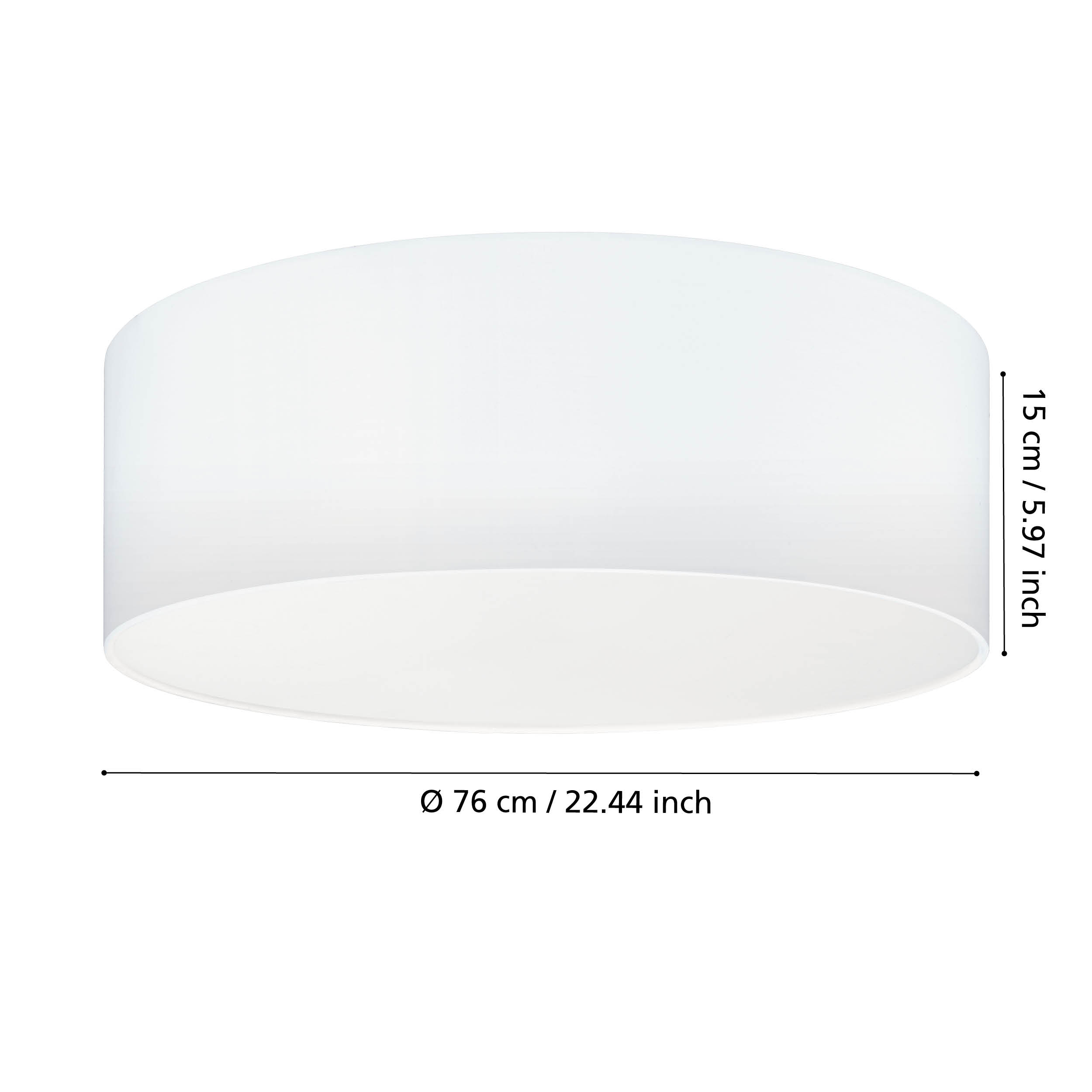 Plafoniera PASTERI White Rotunda 76CM