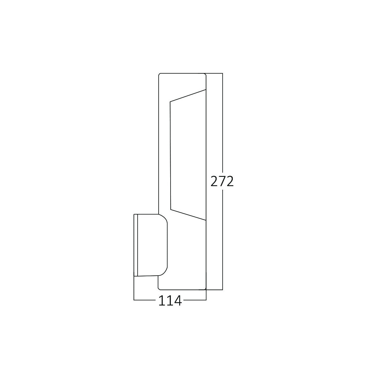 Aplica LED Exterior ORELLI Senzor Infrared Lumina Calda 7W Neagra IP54
