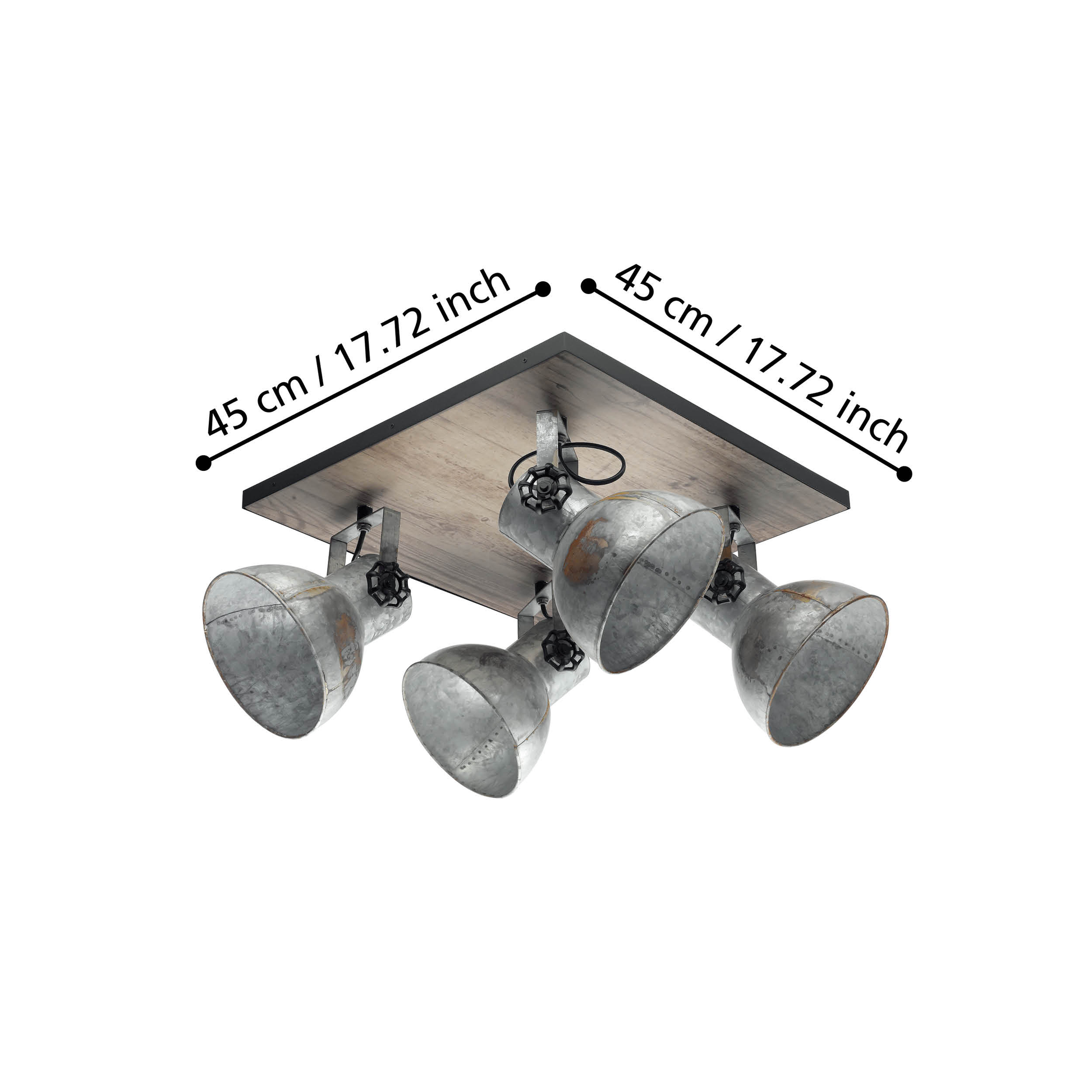 Lustra Vintage Cu 4 Spoturi Reglabile BARNSTAPLE Eglo