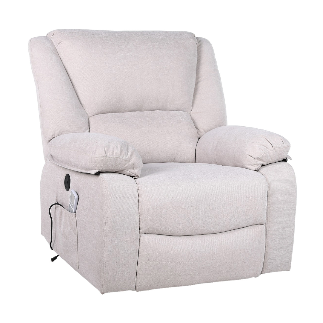 Fotoliu cu Masaj si Incalzire Recliner Electric Gri