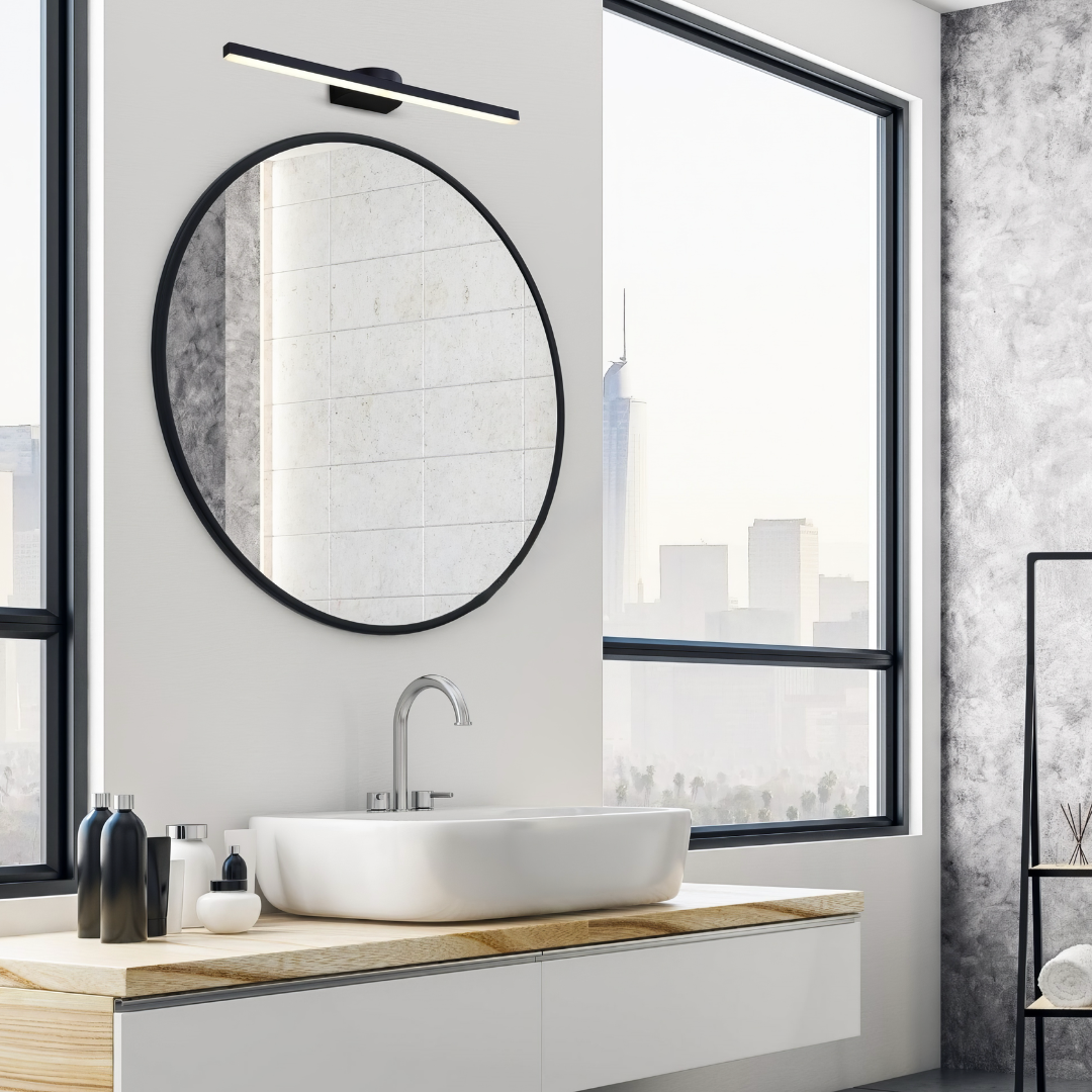 Aplica LED Baie 12W 40cm Neagra KINKIET