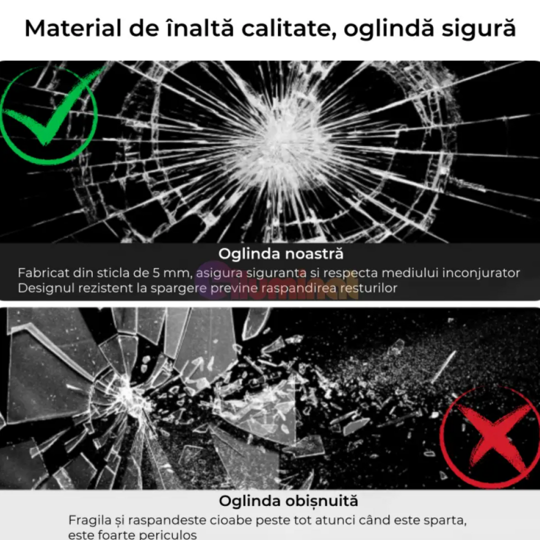 Oglinda LED Rotunda 60cm, Dezaburire si Touch E26S