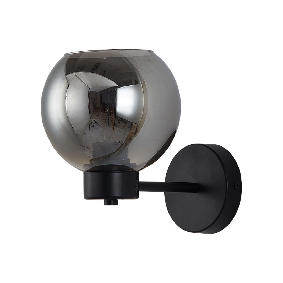 Aplica Perete 1xE27 Smokey NEAGRA / APLICA PERETE / MINIMALIST DESIGN Wall Light Fixtures