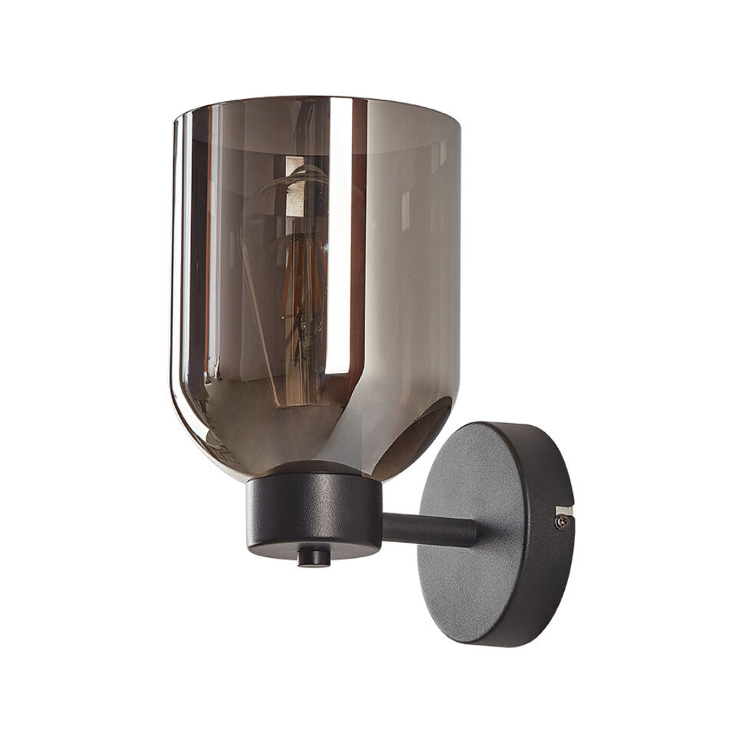 Aplica Perete Smokey Neagra Abajur fumuriu