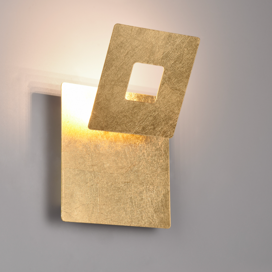 Aplica LED Luxury Square Gold LEANO