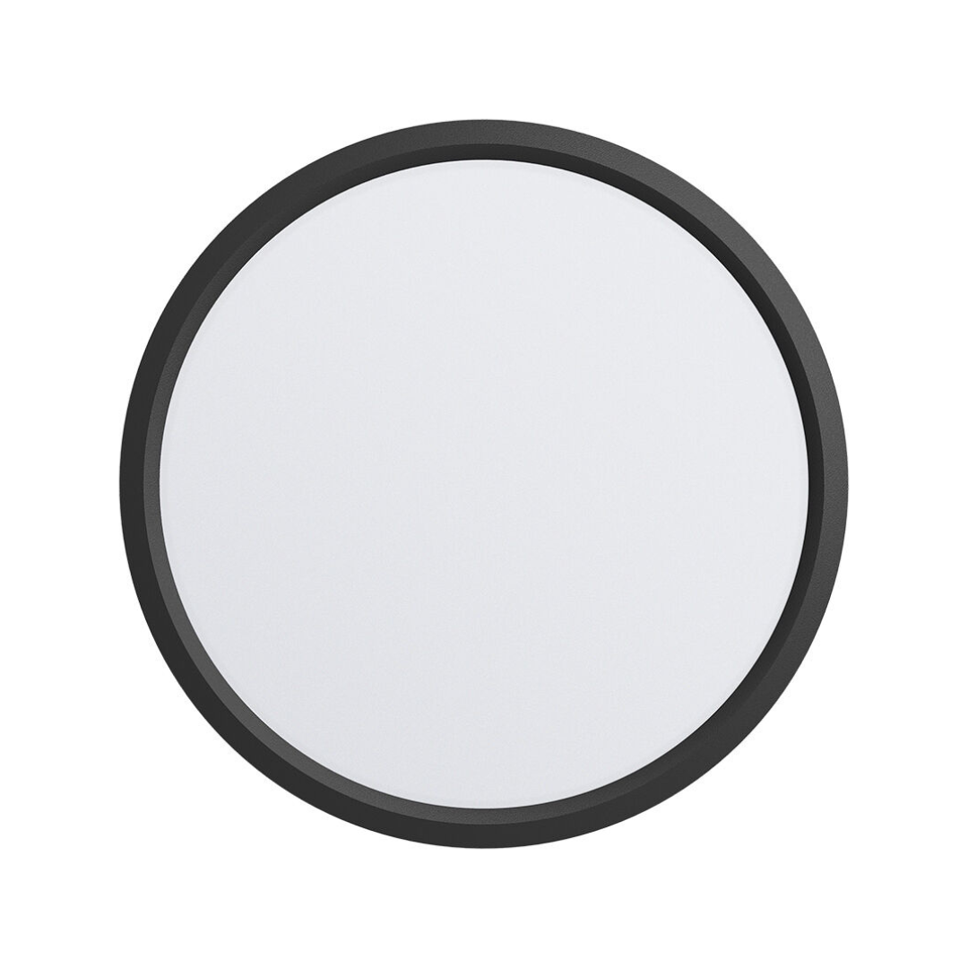 Plafoniera LED Baie 36W Neagra 40cm IP40 3 Lumini Echivalent 400W