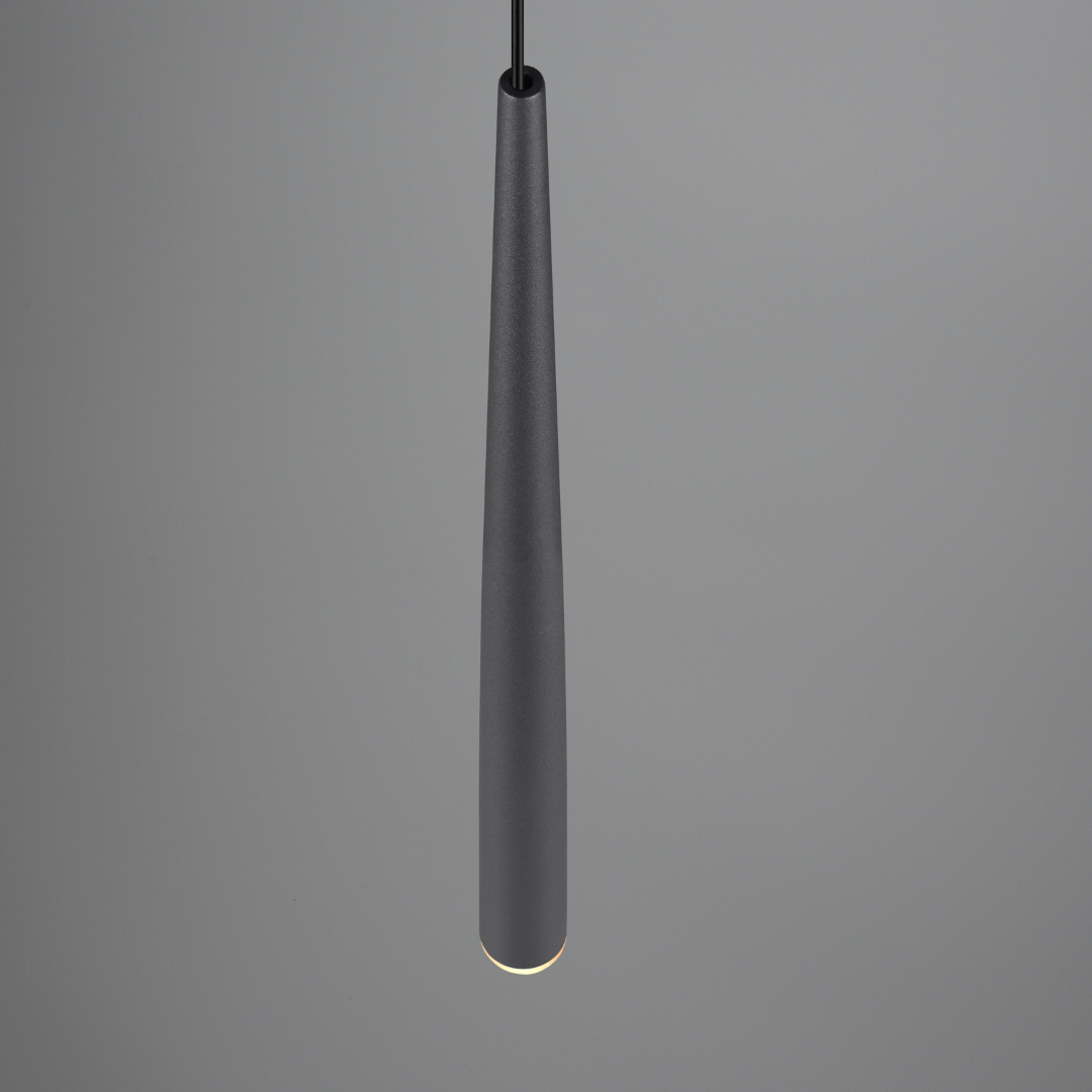 Pendul LED Premium CALA Black 5.5W, 3 lumini din buton, Dimabil