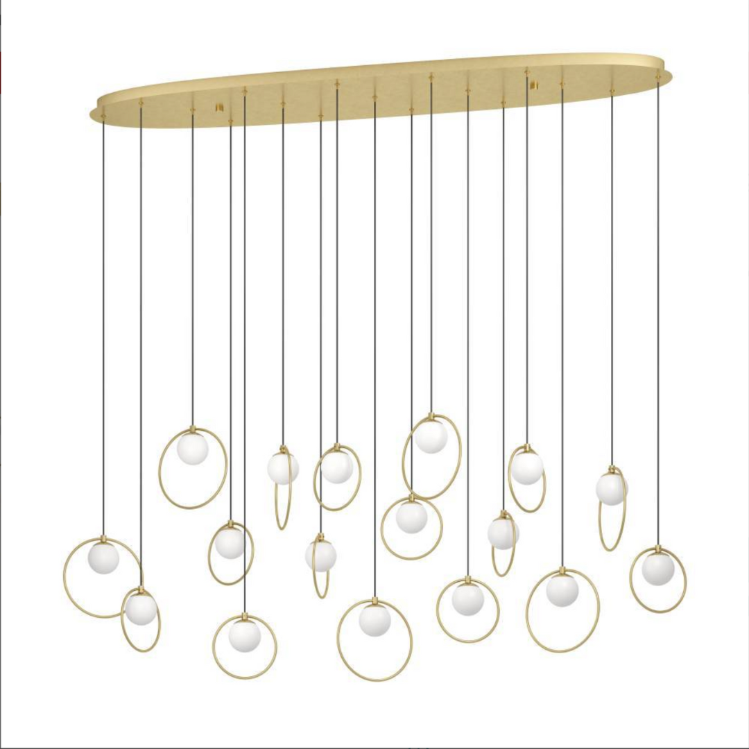 Lustra LED Dining Suspendata Abajur PORTOCOLOM Luxury 17Elemente