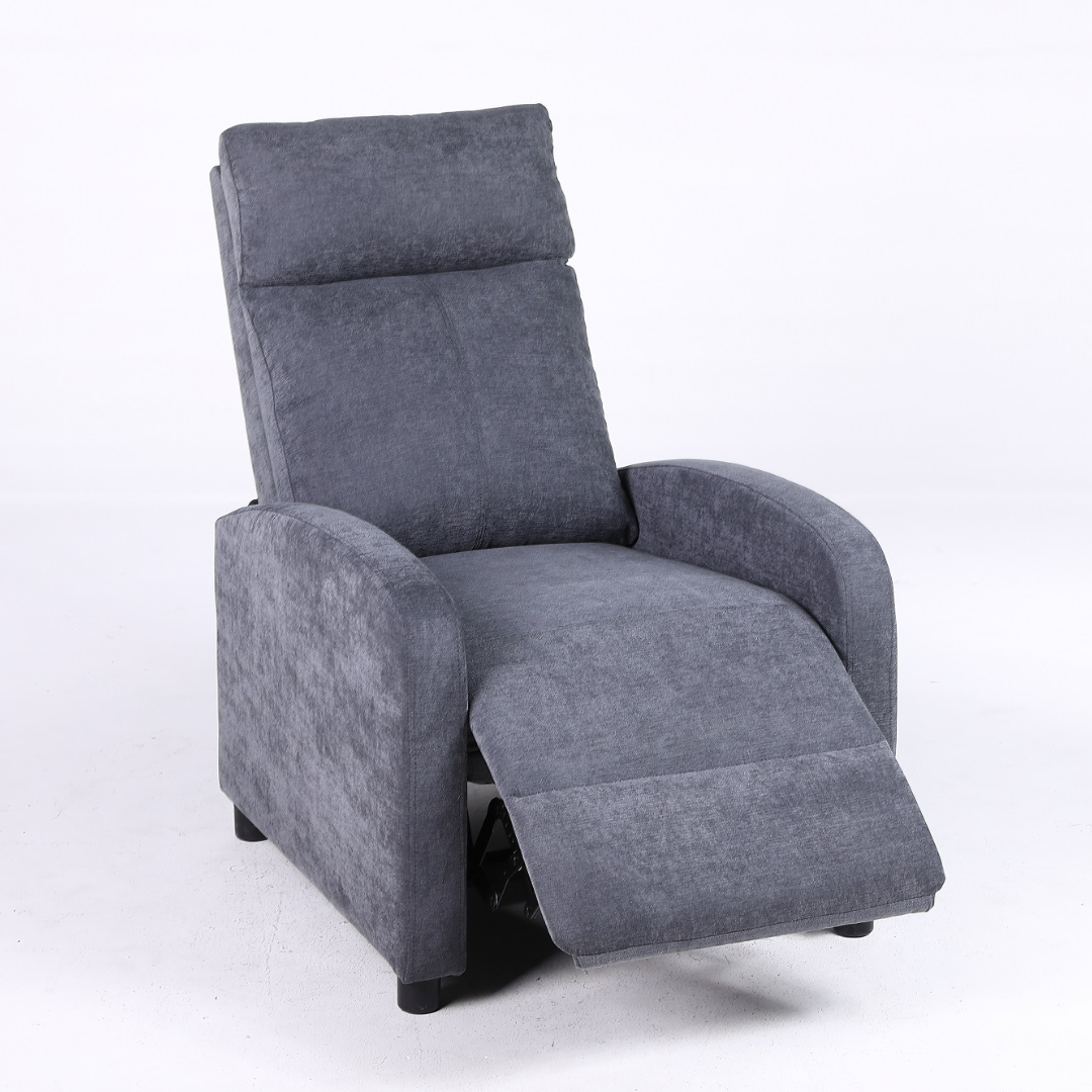 Fotoliu Recliner Stofa Gri Inchis
