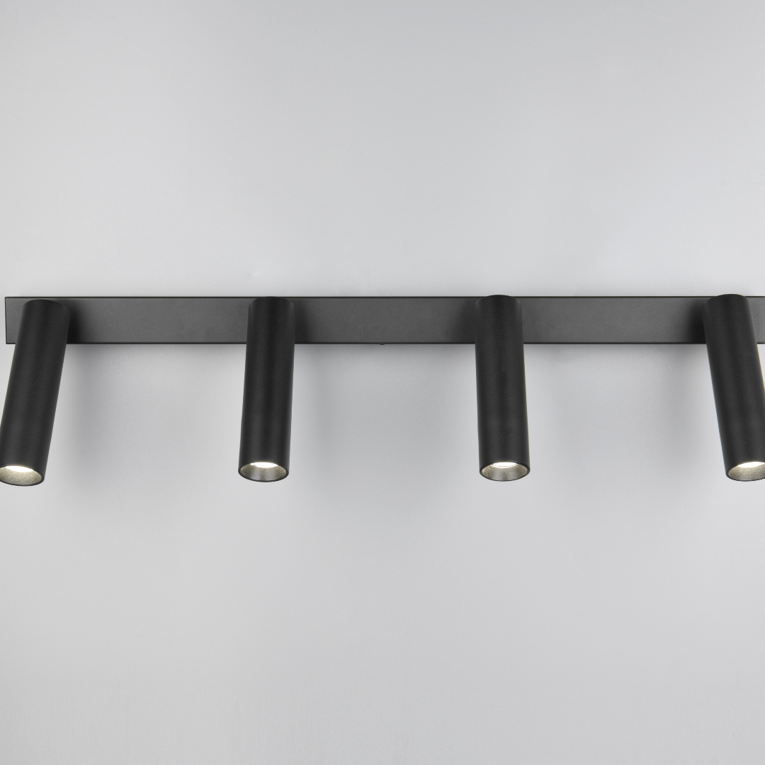 Lustra LED cu 4 Spoturi Reglabile AMBALA Black