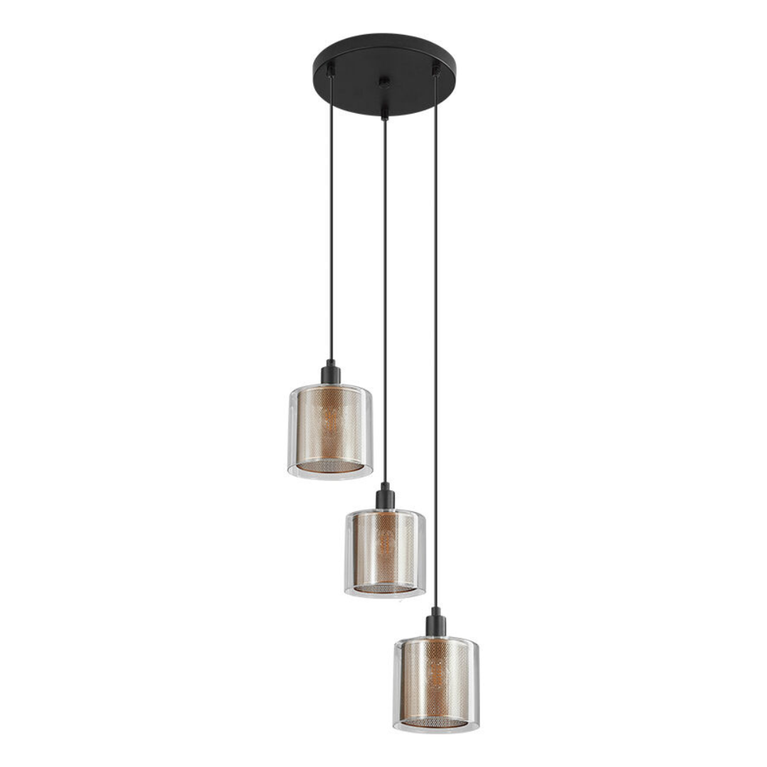 Lustra Suspendata 3xE14 Cooper Black