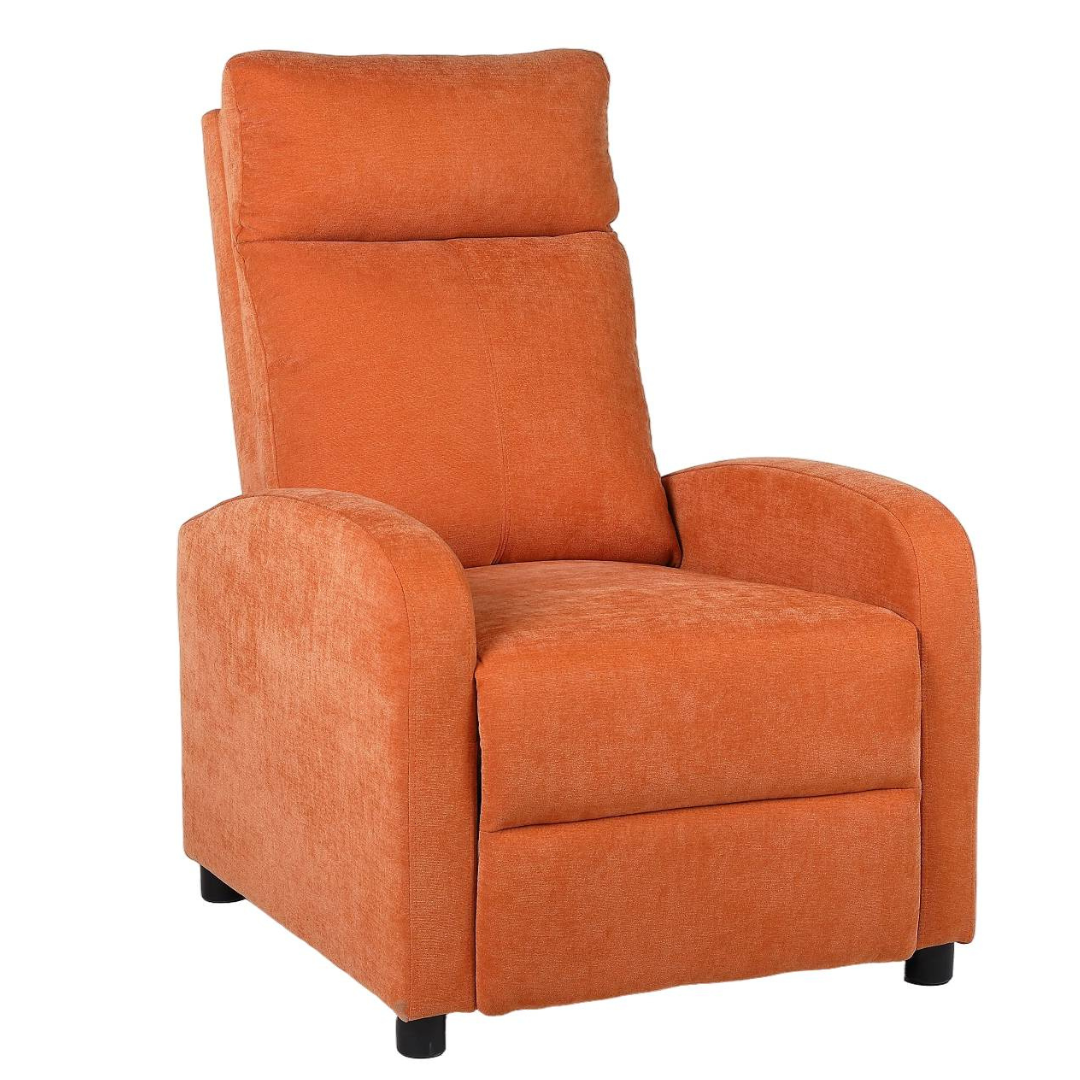 Fotoliu Recliner Stofa Portocaliu