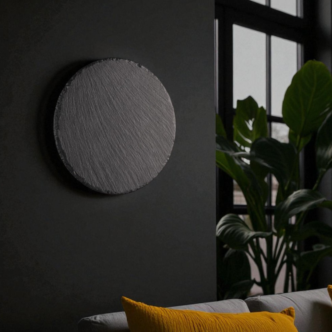 Aplica LED 9W Black RAVEN Stone Effect