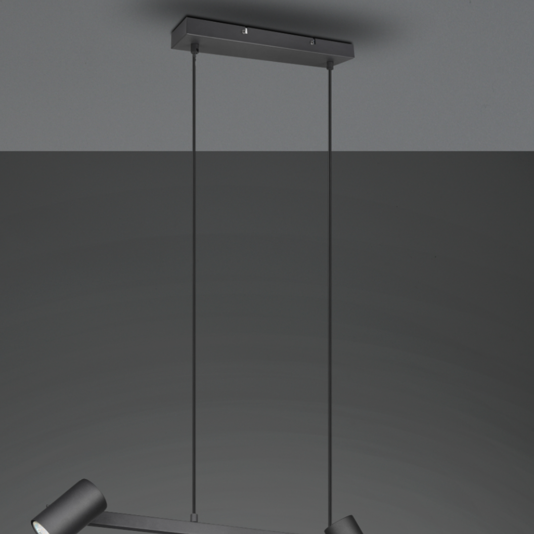 Lustra Suspendata cu 4 Spoturi MARLEY Black 4xGu10