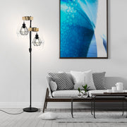 Lampadar TOWNSHEND 5 Abajur Black & Brown 167CM Eglo