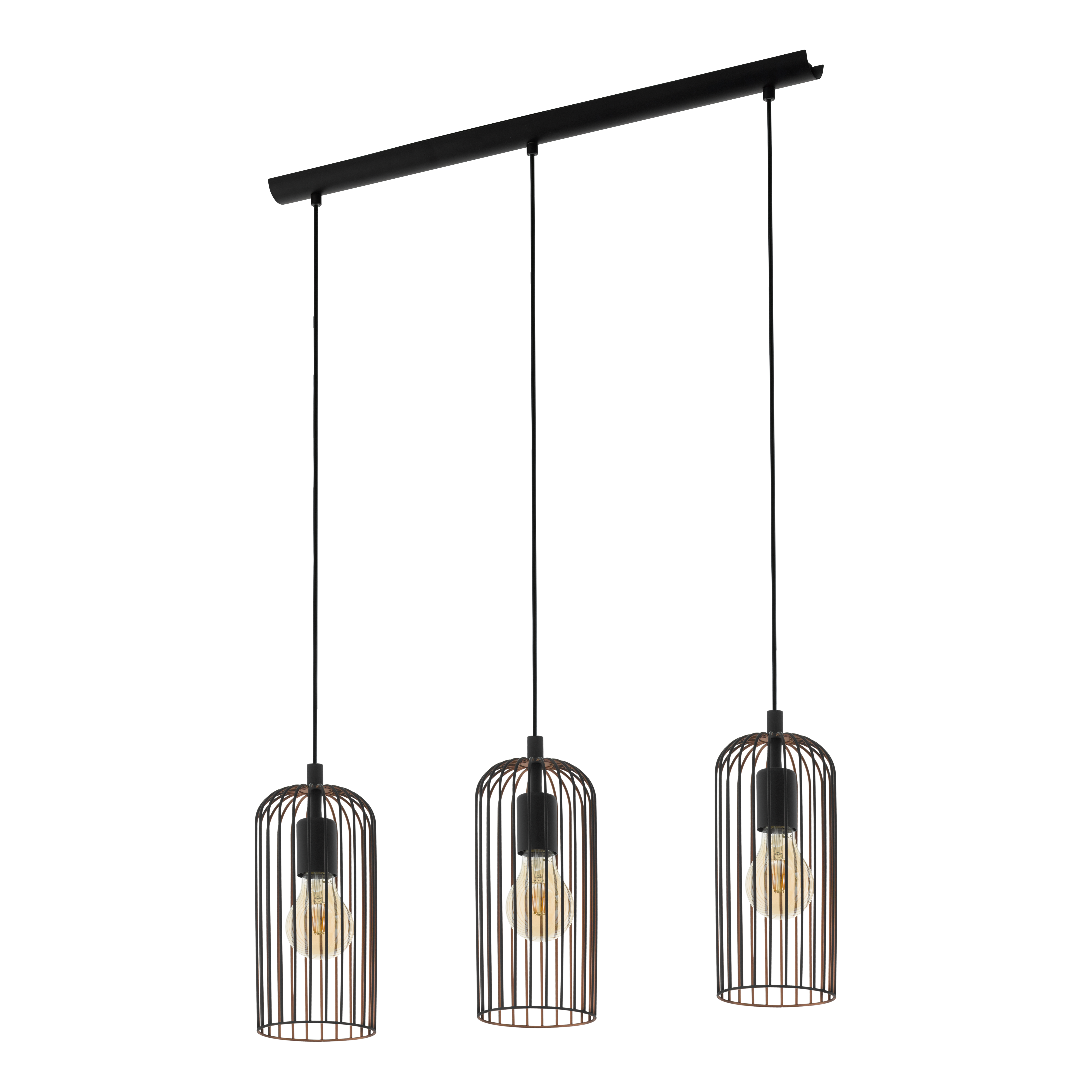 Lustra Suspendata ROCCAMENA Black 110CM