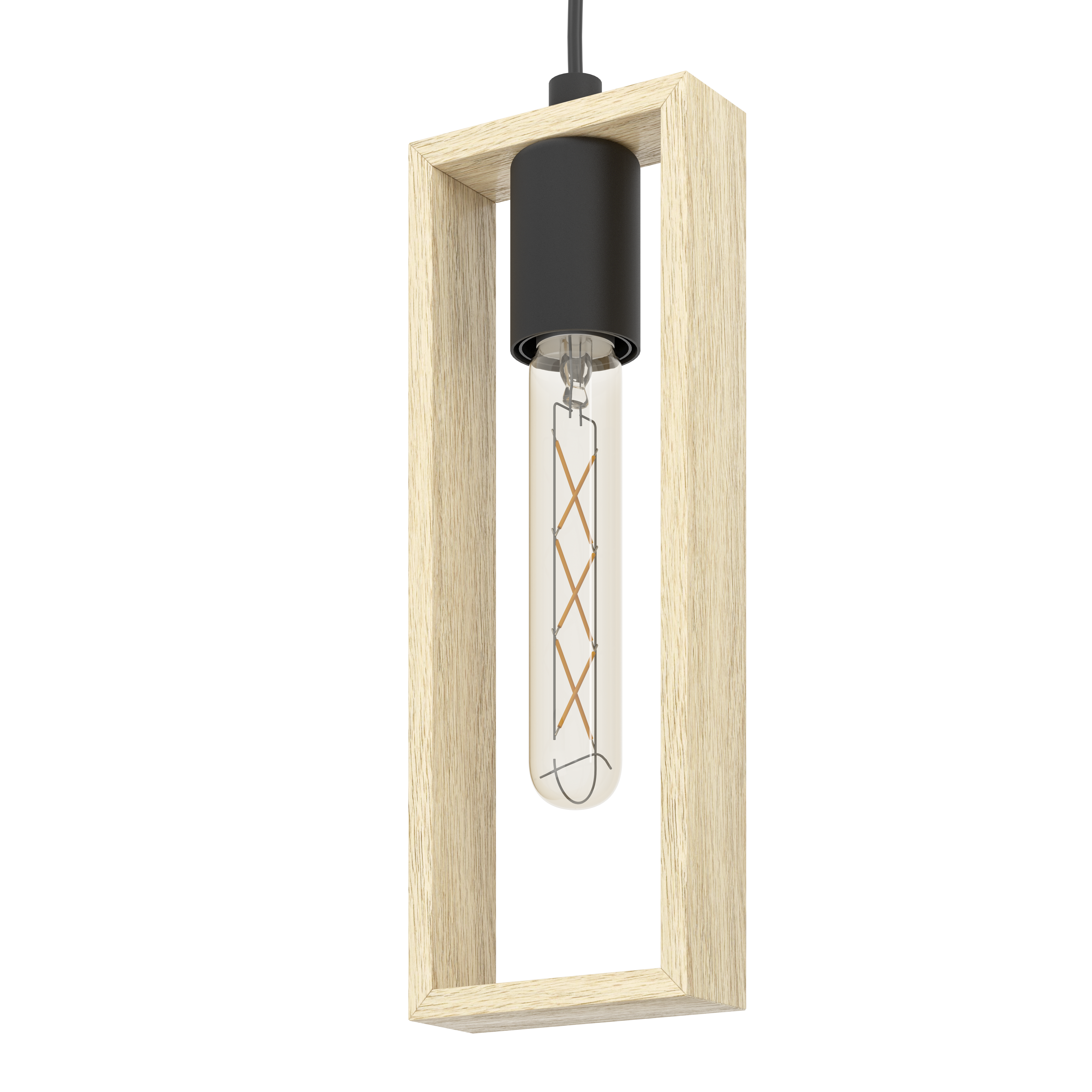 Lustra Suspendata Littleton Black & Brown