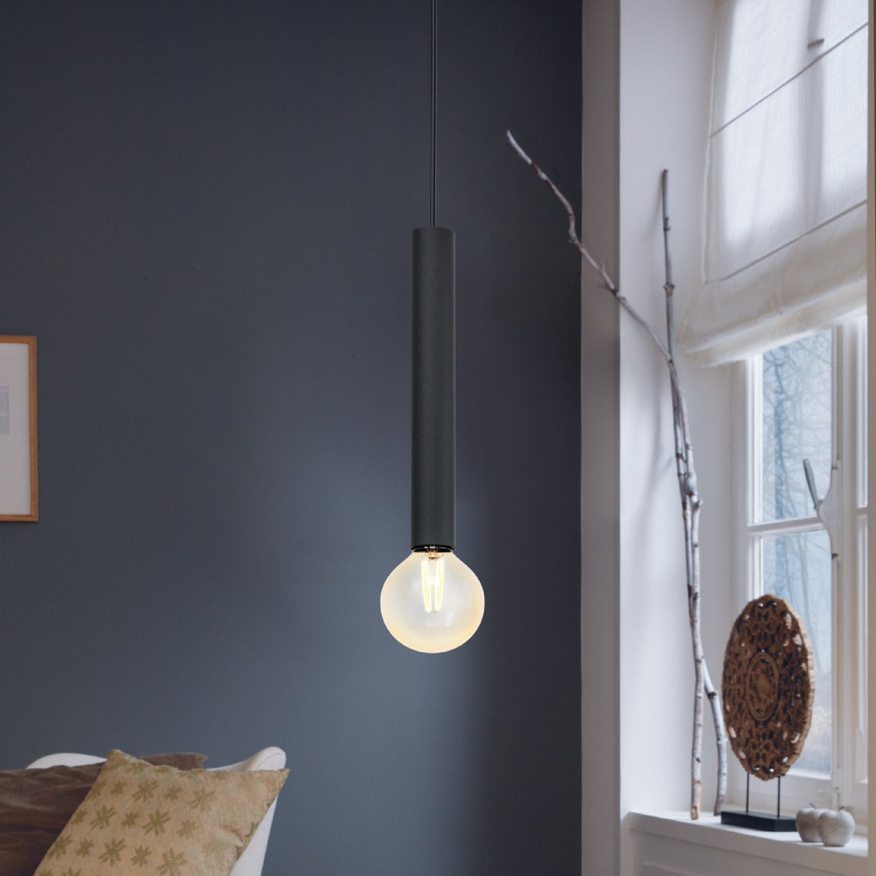 Pendul Cortenova Black 1xE27 Eglo Ø11CM