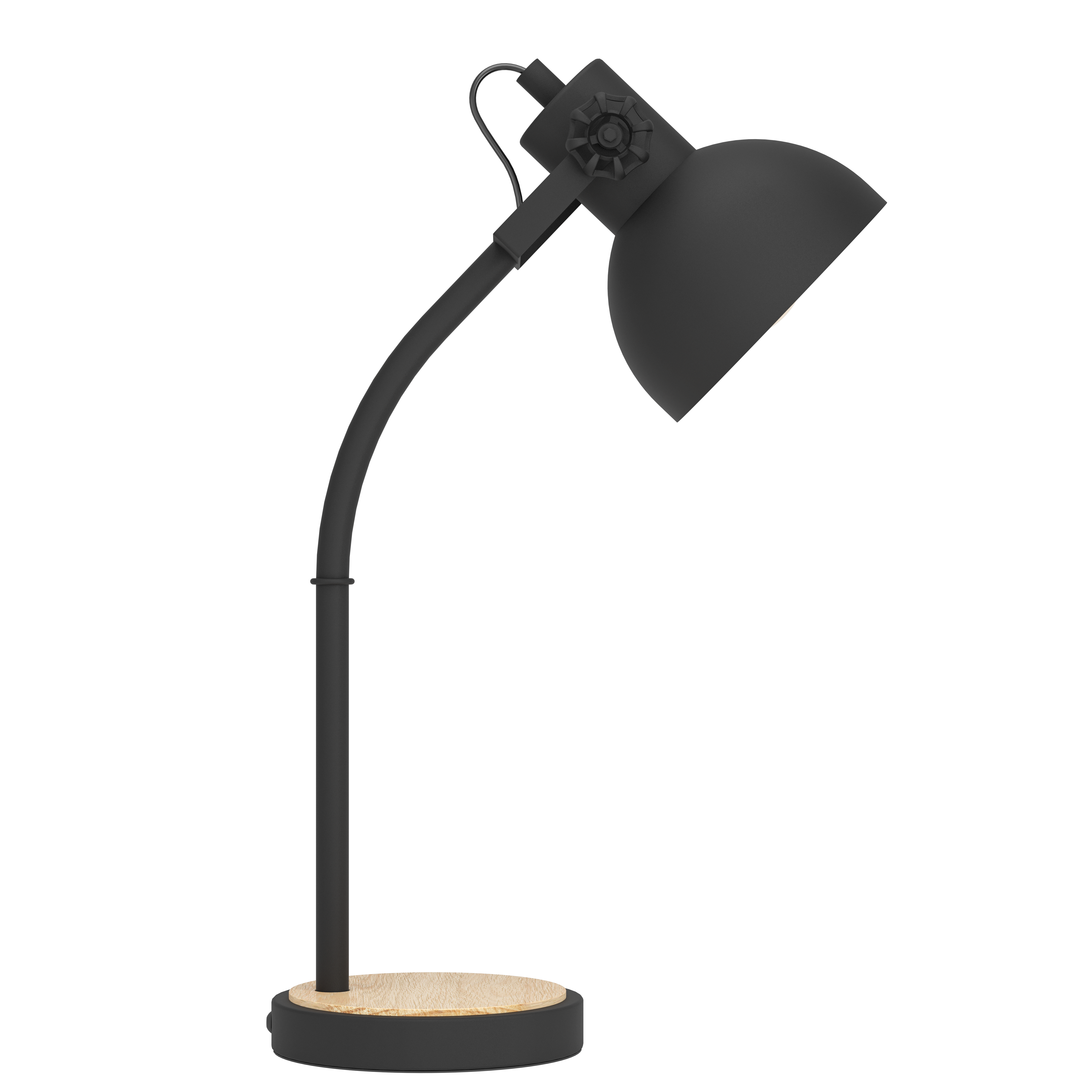 Veioza Lubenham Black & Wood 57CM Eglo
