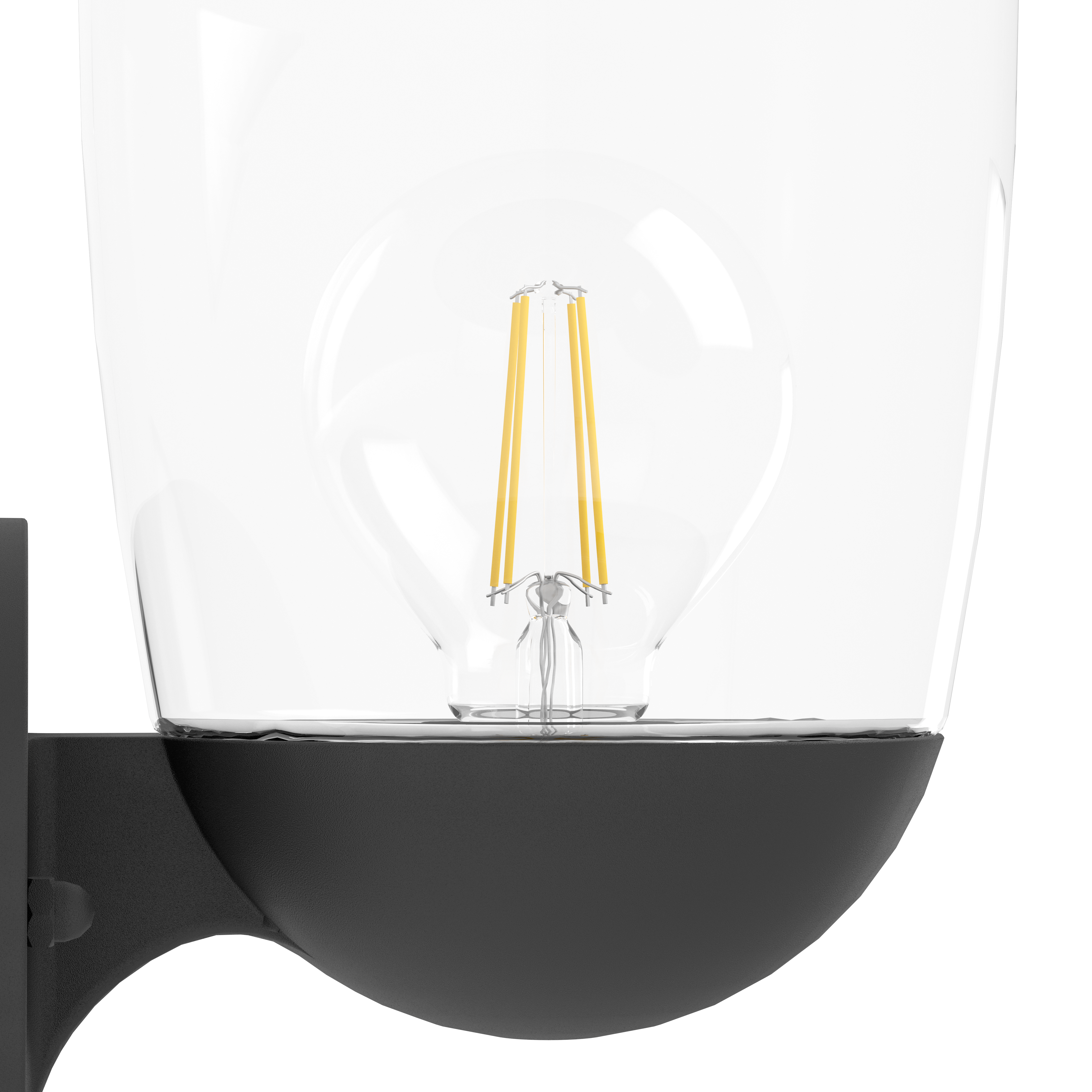 Aplica DONATORI Black Abajur Transparent EGLO 26CM