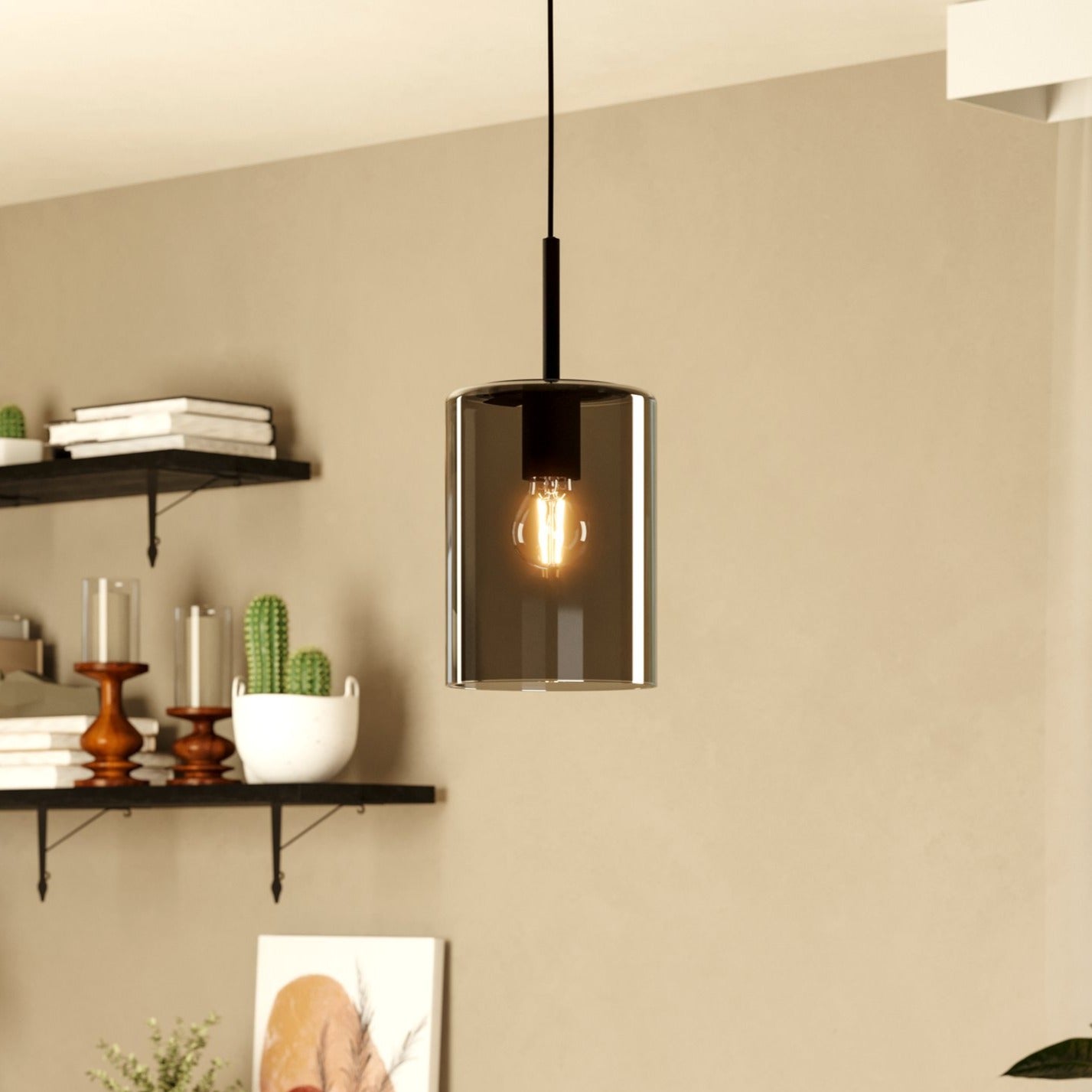Pendul Cadaques Black 1xE27 Eglo Ø16CM
