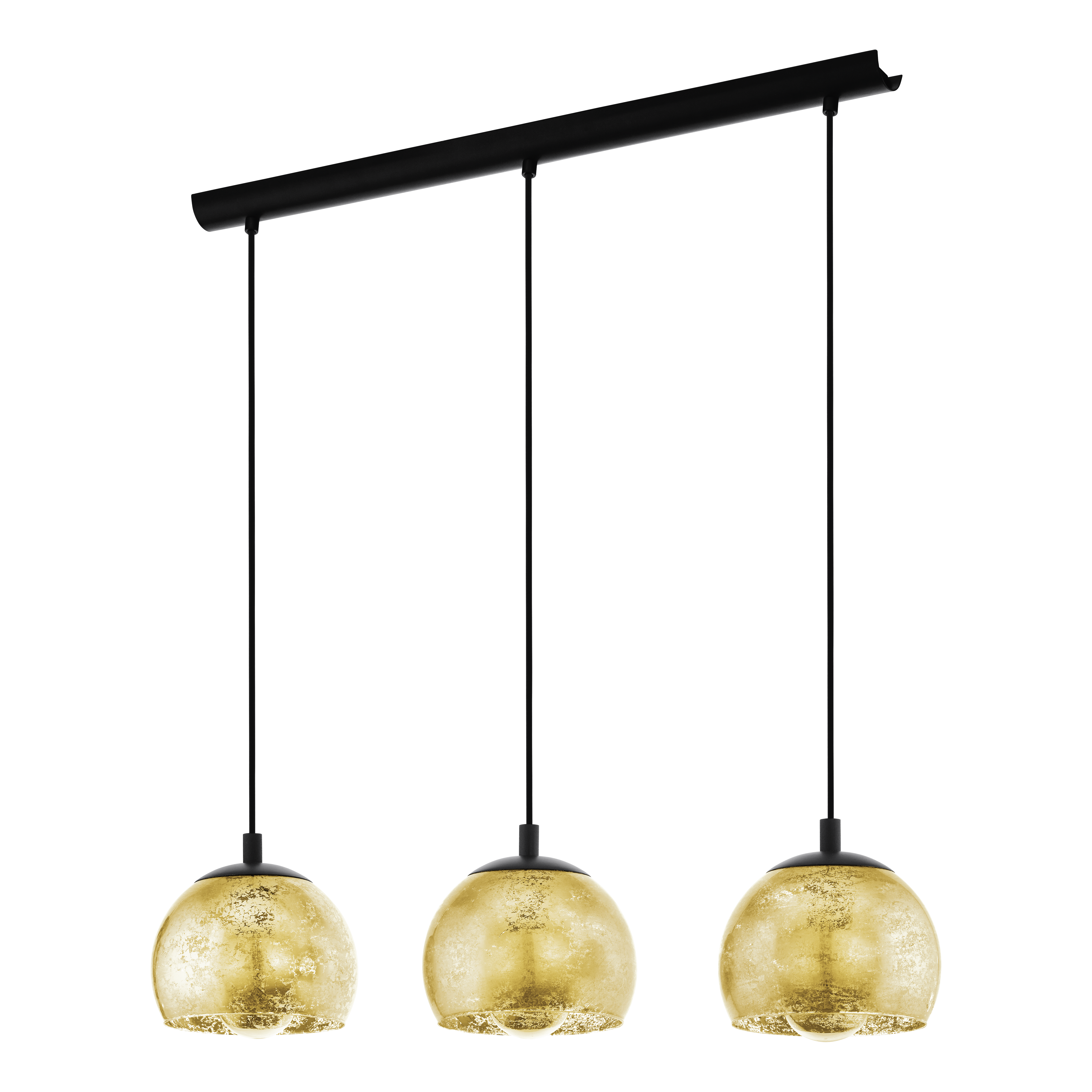 Lustra Suspendata Albaraccin Black & Gold 3xE27