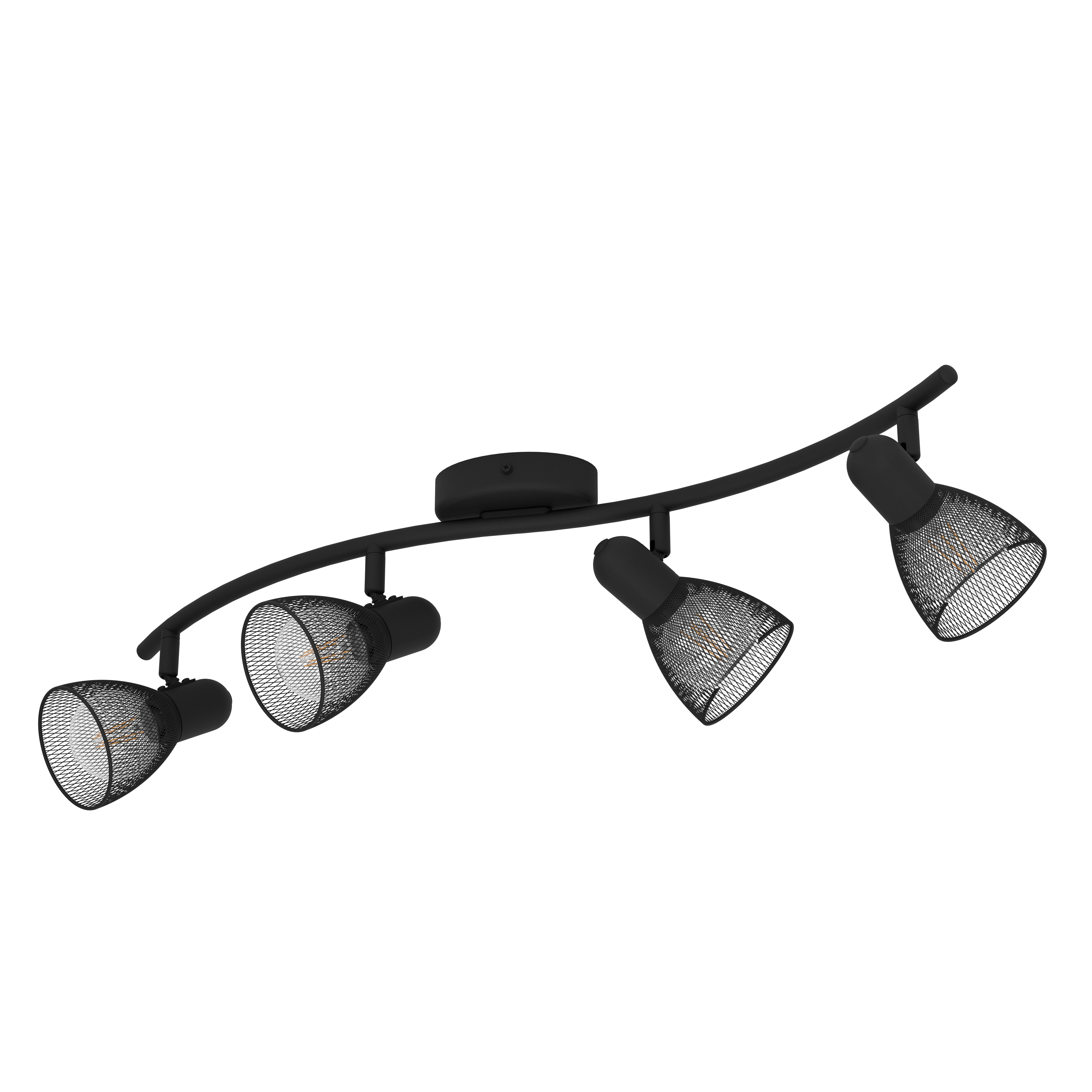 Lustra Cu 4 Spoturi Reglabile Black CAROVIGNO 64CM