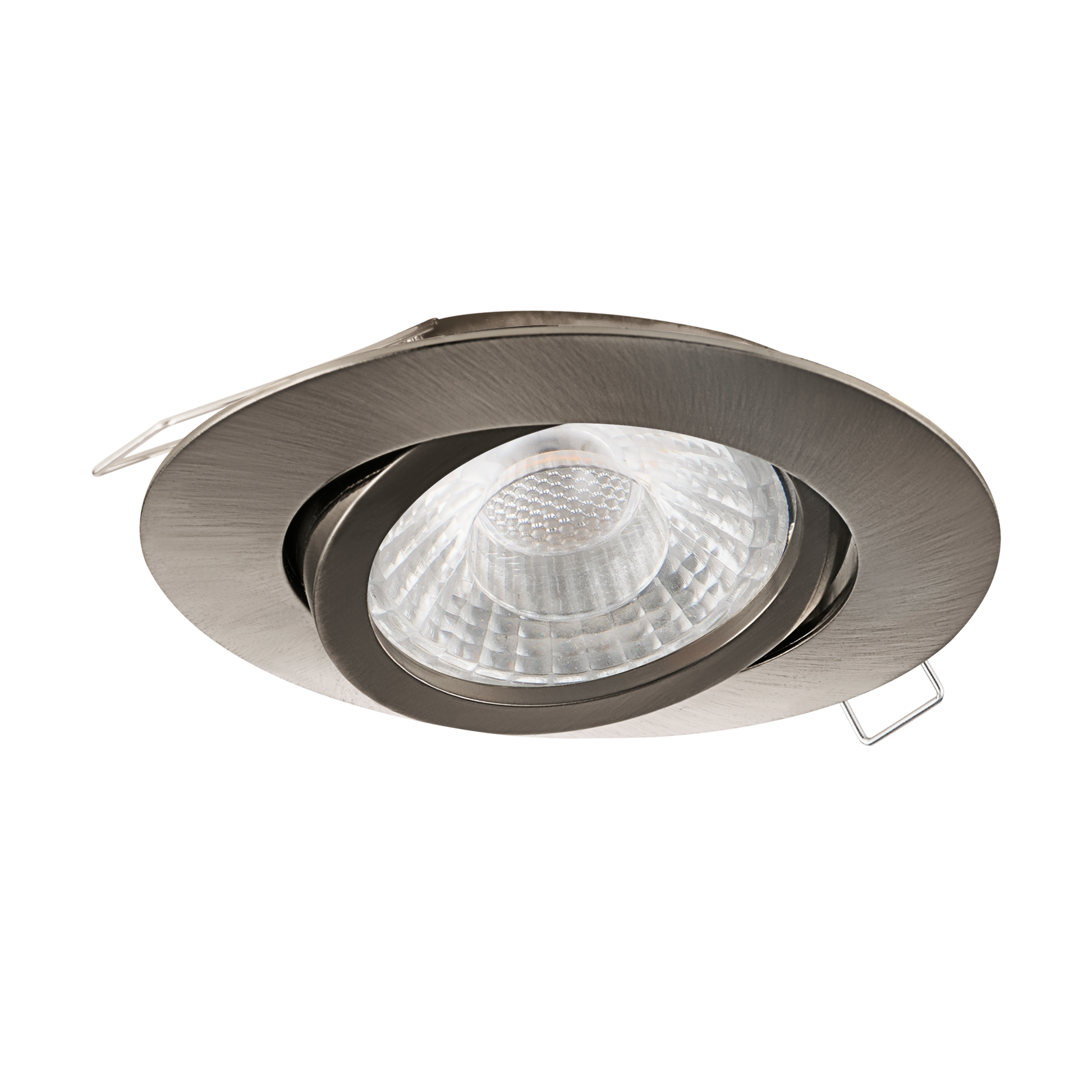 Spot Incastrat Rotund Argintiu Fascicul Reglabil Silver Ø80 mm Eglo