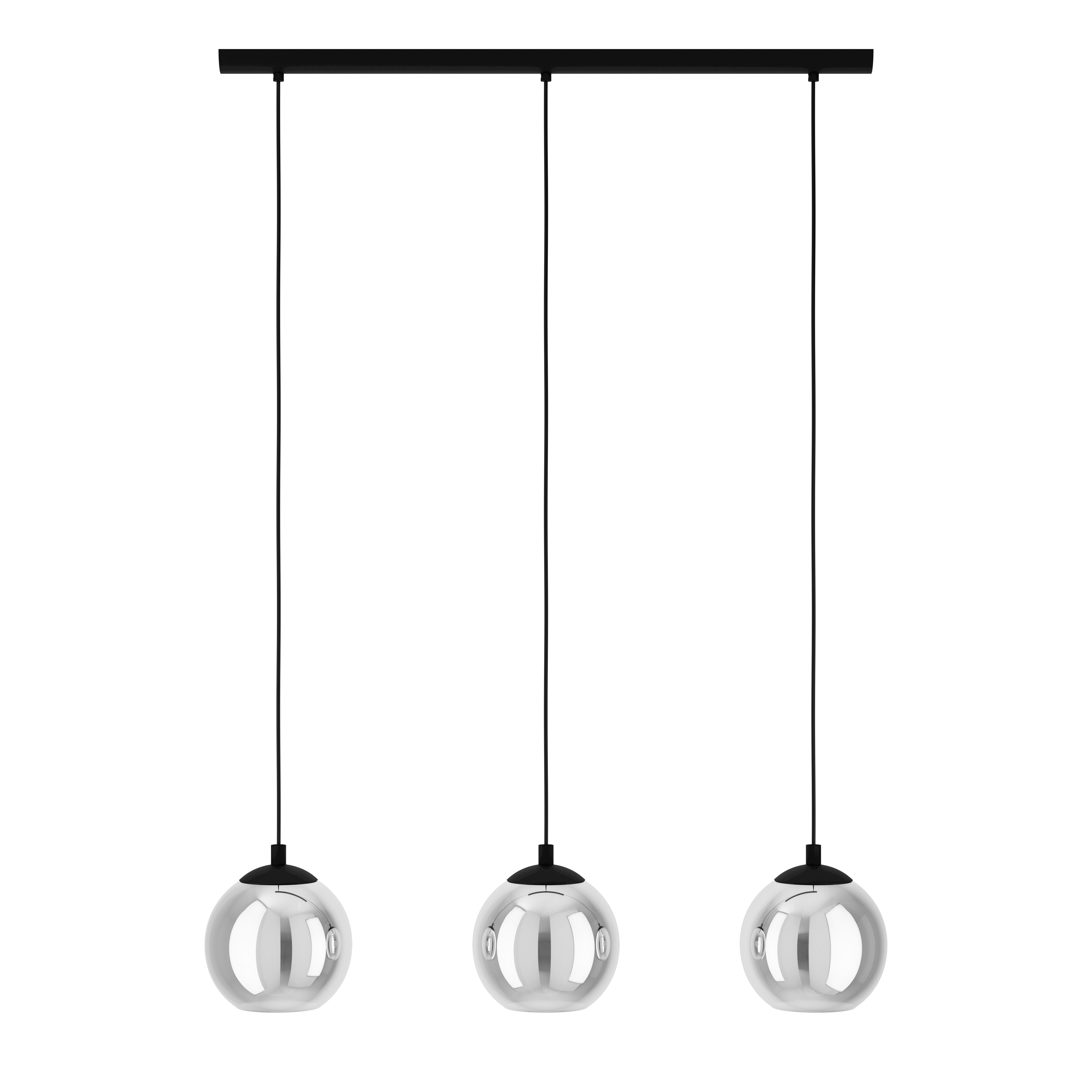 Lustra Suspendata ARISCANI 3xE27 Black 76.5CM