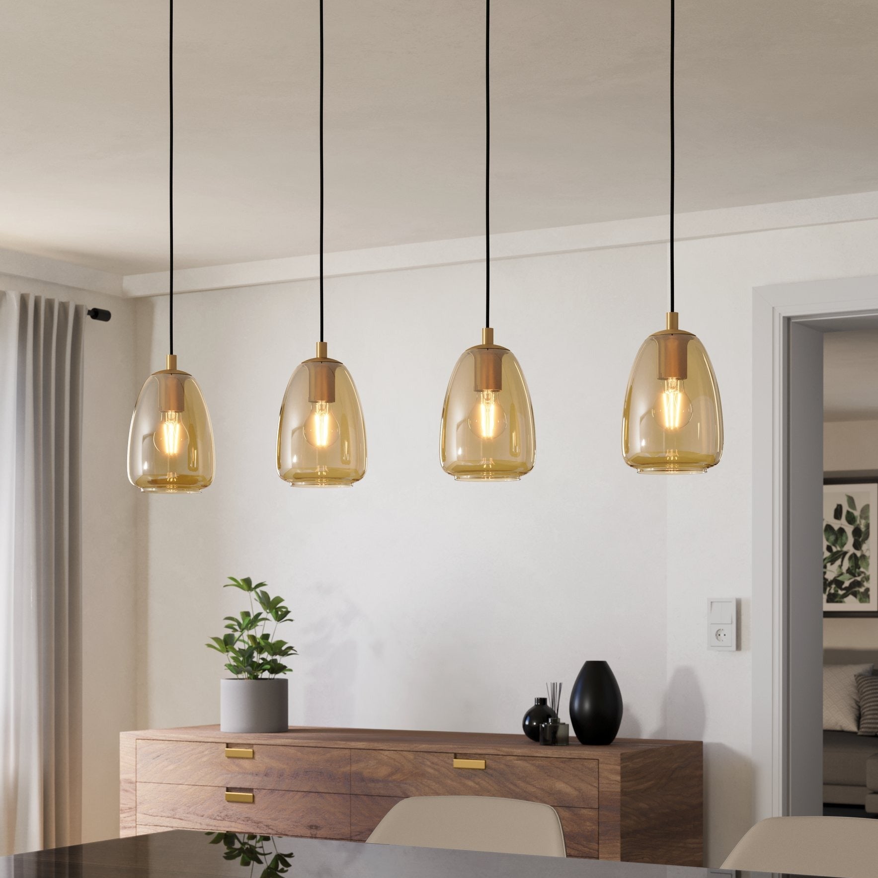 Lustra Suspendata ALOBRASE Gold Eglo