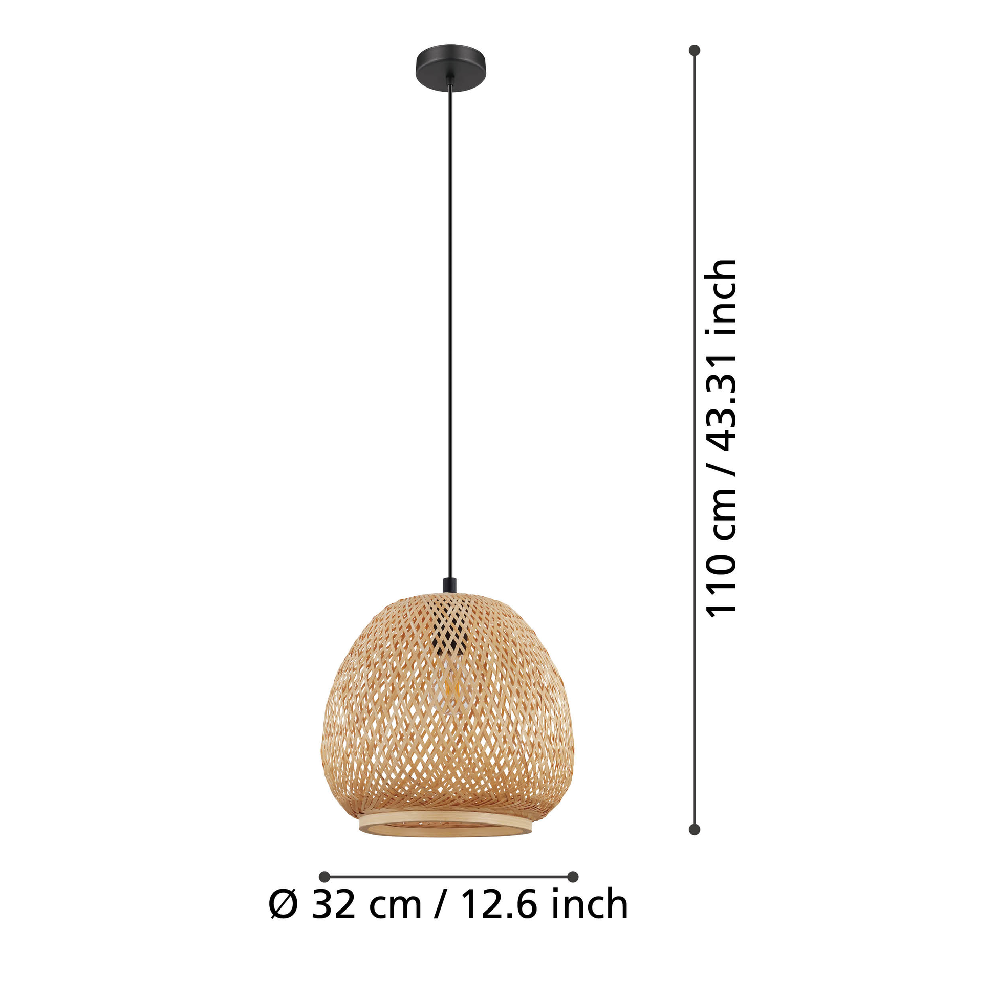 Pendul DEMBLEBY Wood 110CM