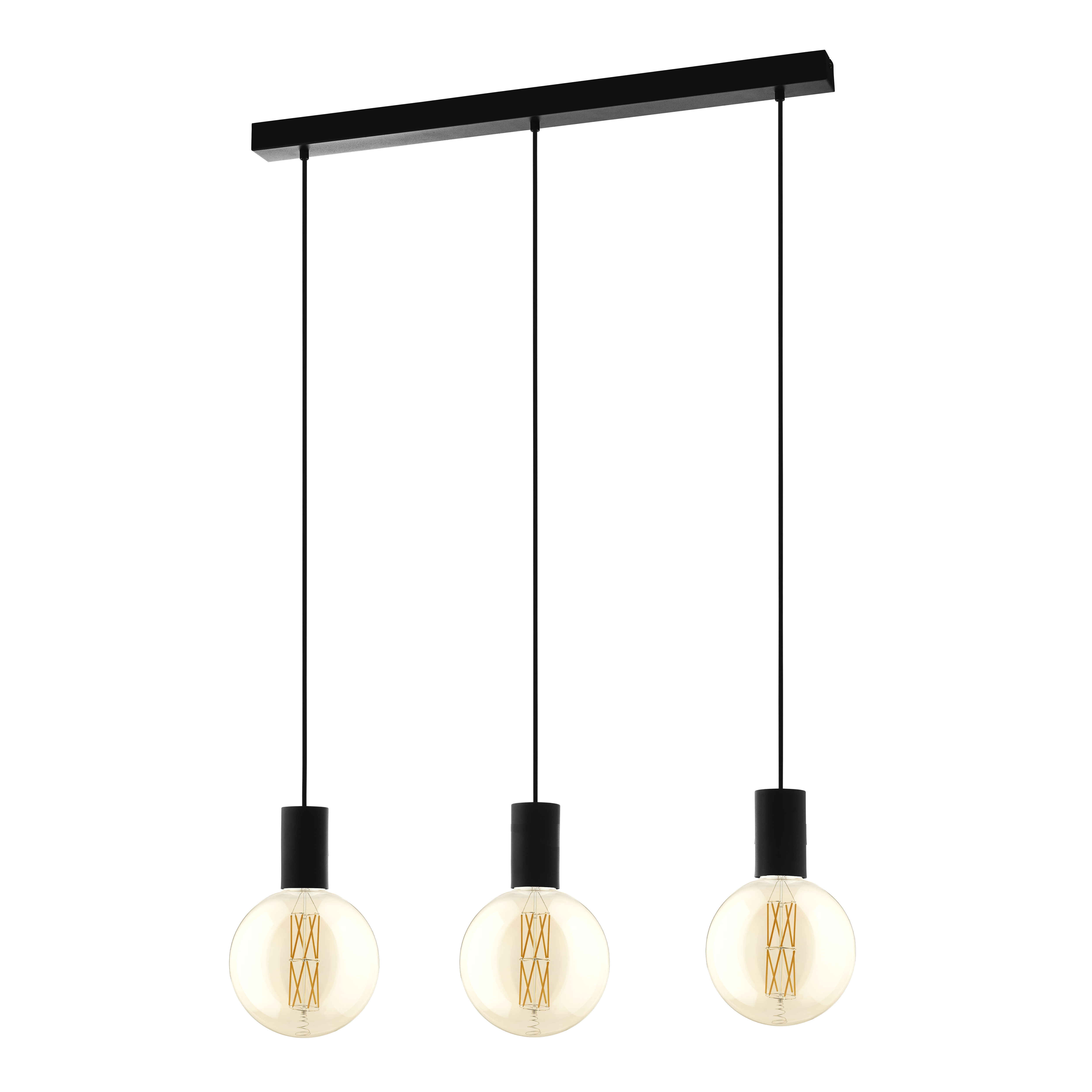 Lustra Suspendata Pozueta Black 3xE27 Eglo Resigilat R2