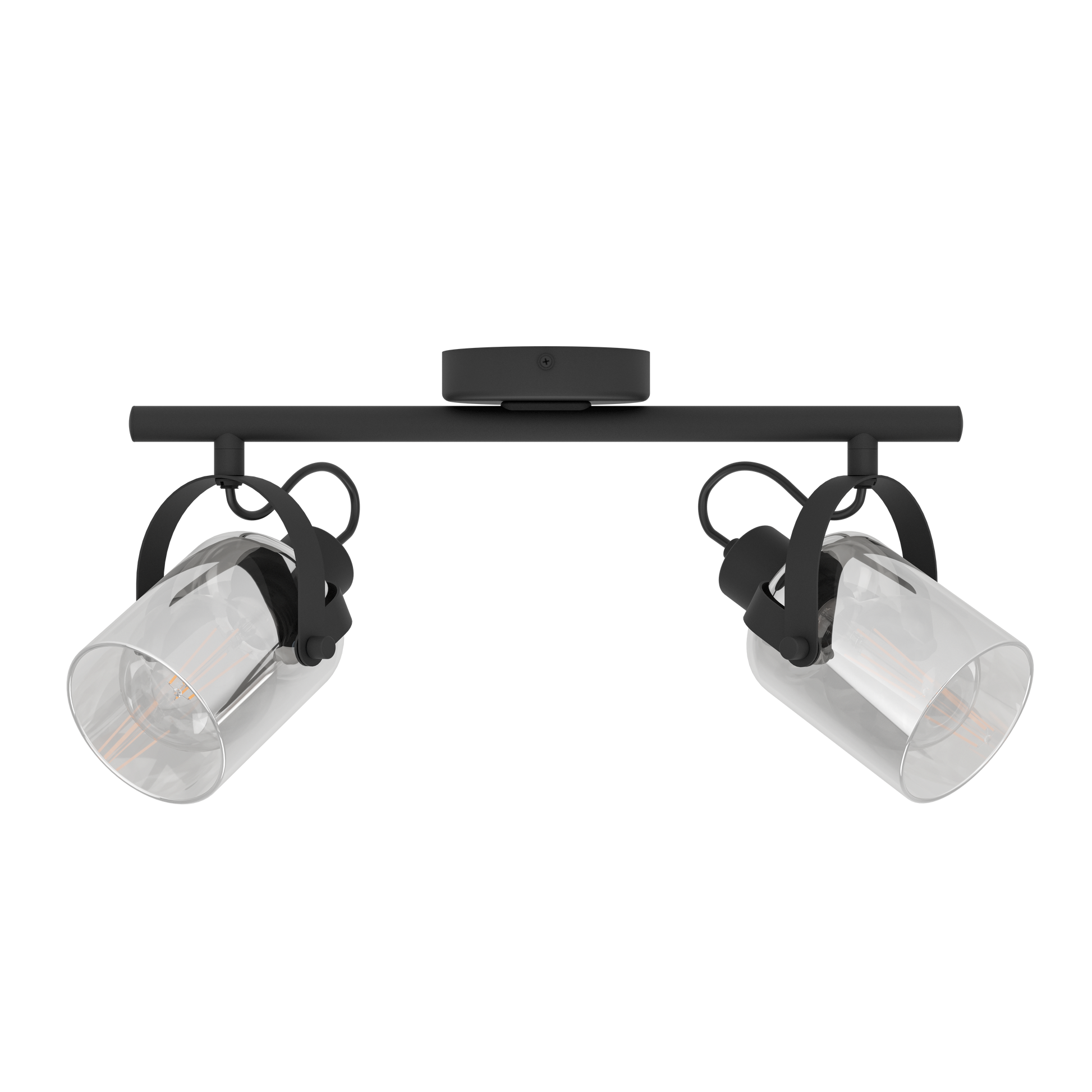 Lustra Cu 2 Spoturi Reglabile Black BERREGAS 44CM