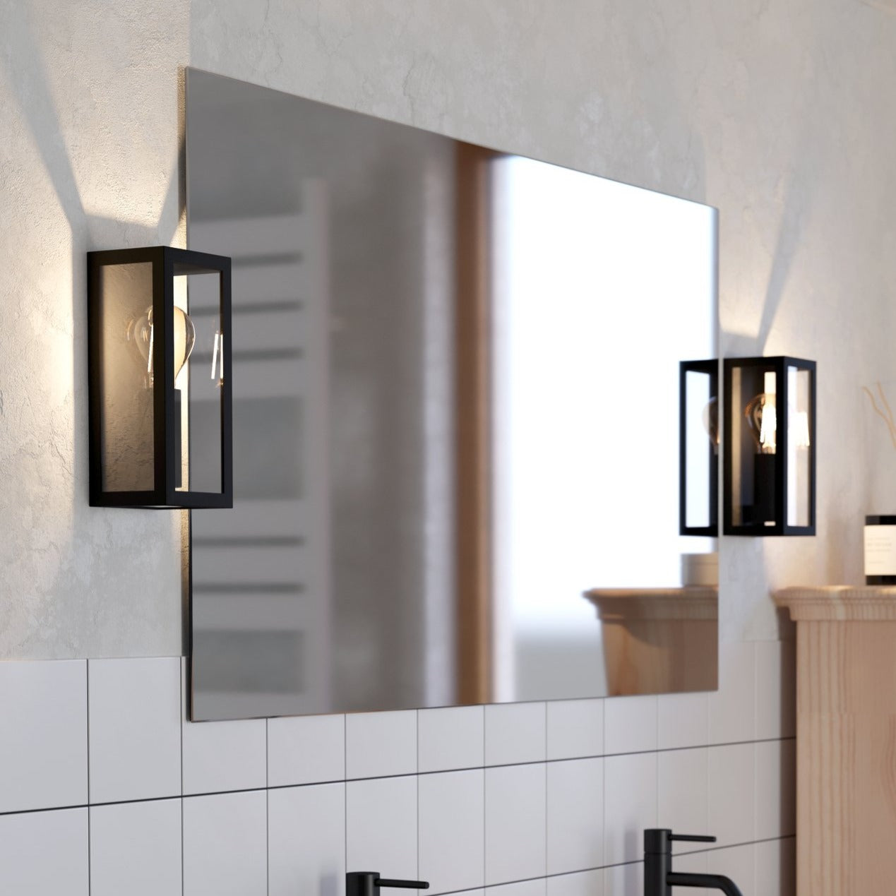 Aplica AMEZOLA Black IP44 EGLO 11CM